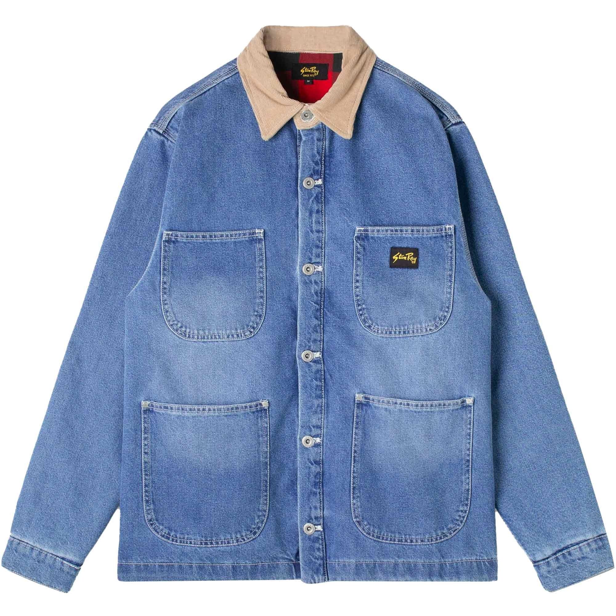 Stan Ray Winter Barn Coat (Vintage Stonewashed Denim) Size US L / EU 52-54 / 3 - 1 Thumbnail