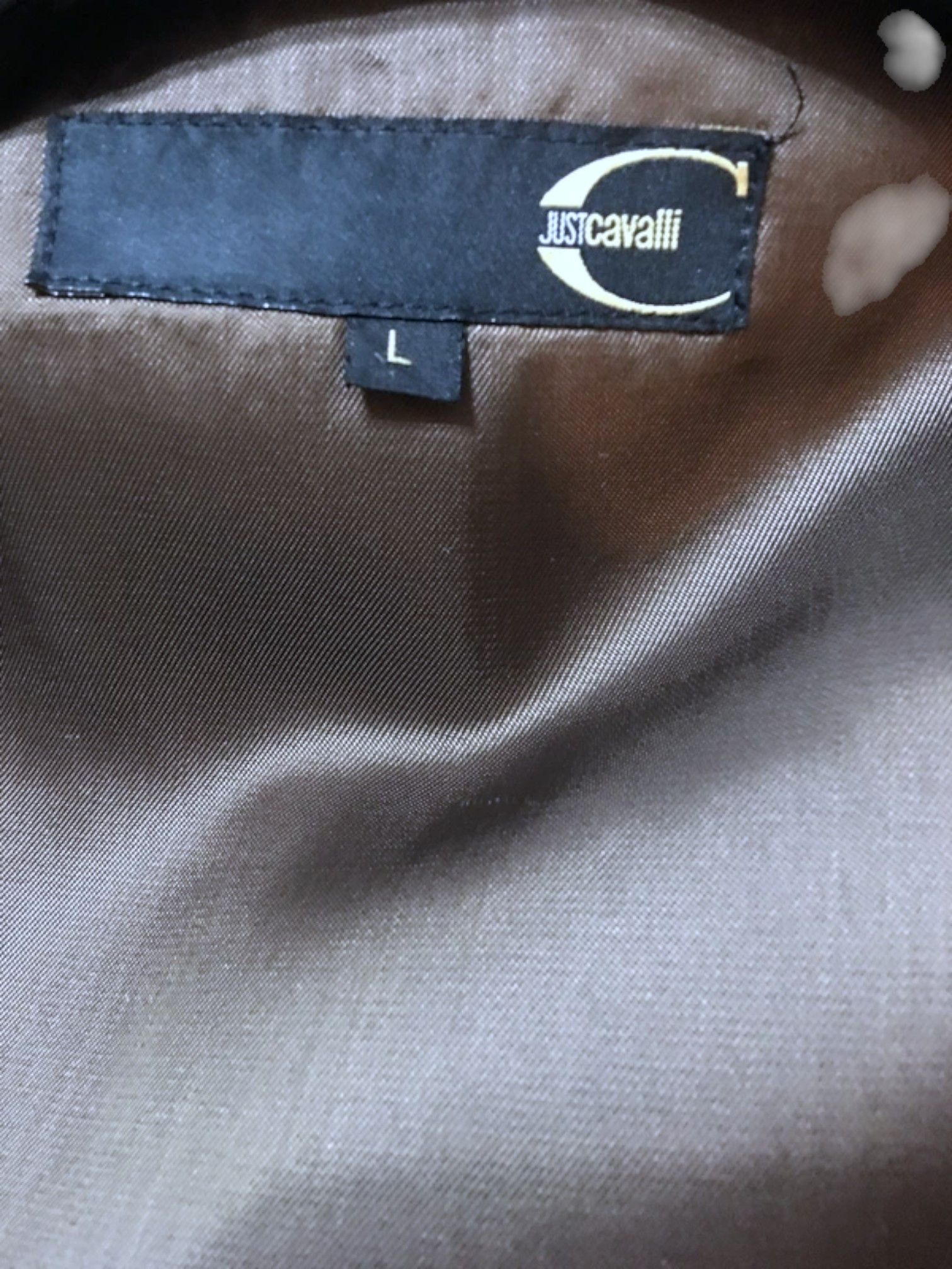 Roberto Cavalli Just Cavalli Leather Jacket – Multi Zip Utility – Size L Size US L / EU 52-54 / 3 - 5 Thumbnail