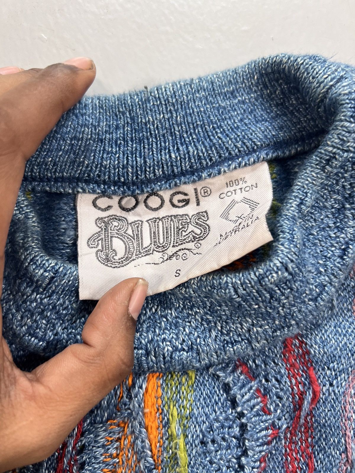 Coogi Vintage Coogi blues sweater Size US S / EU 44-46 / 1 - 5 Thumbnail