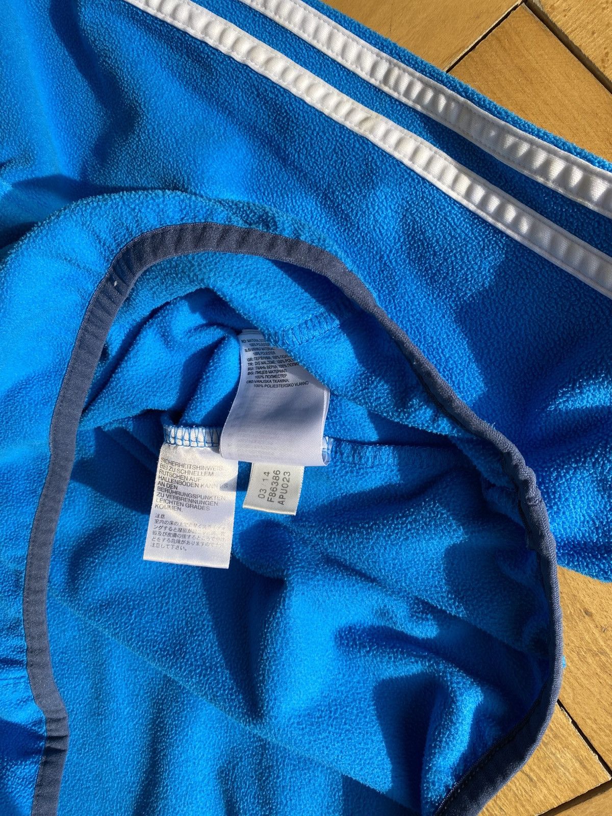 Adidas × Mercedes-Benz Vintage Adidas Germany blue fleece sweatshirt Size US M / EU 48-50 / 2 - 9 Thumbnail