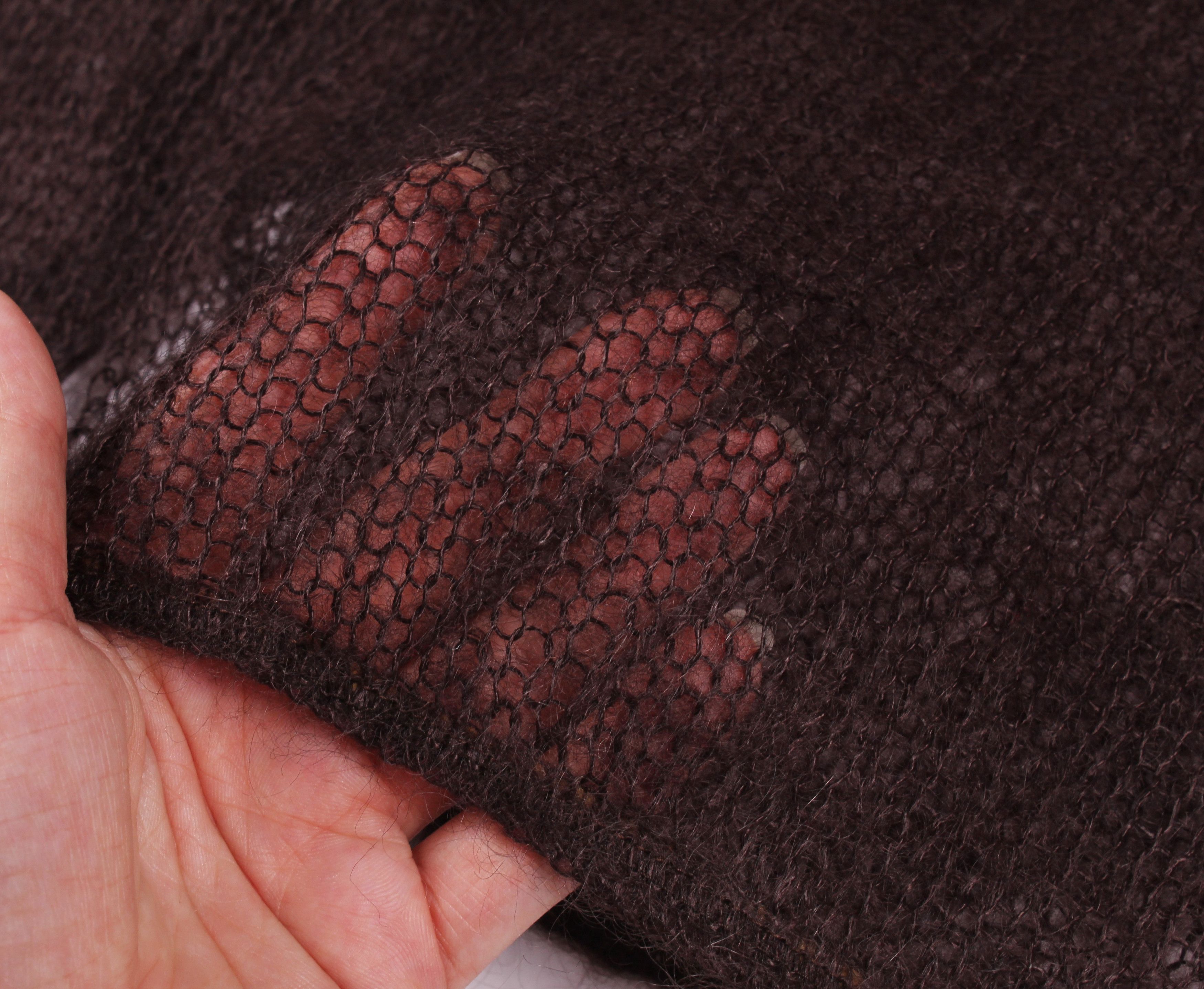 Pinko × Vintage Vintage Rare PINKO Y2K Net Knit Mohair Grunge Sweater Jumper Size S / US 4 / IT 40 - 5 Thumbnail