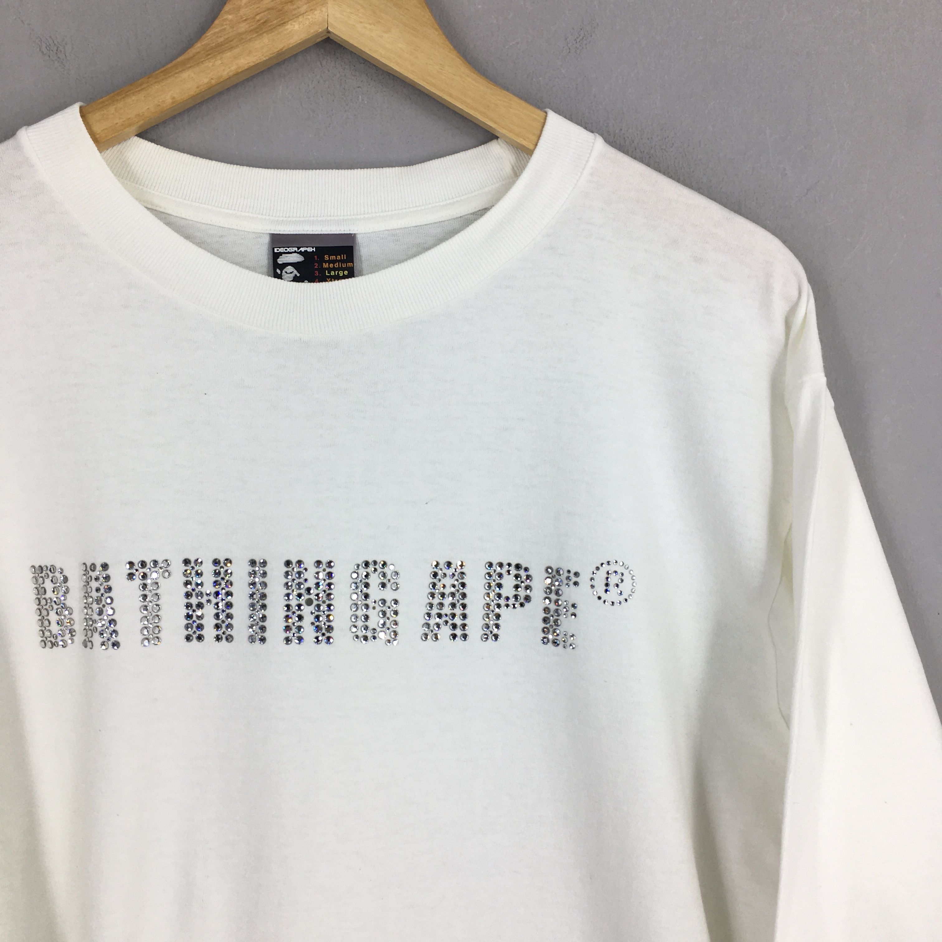 Bape × Nigo A Bathing Ape Bape White T shirt Large Size US L / EU 52-54 / 3 - 2 Thumbnail