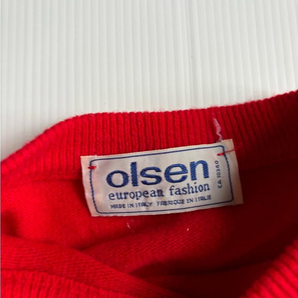Designer Vintage Olsen European Fashion Pure Wool Sweater Size US M / EU 48-50 / 2 - 2 Thumbnail