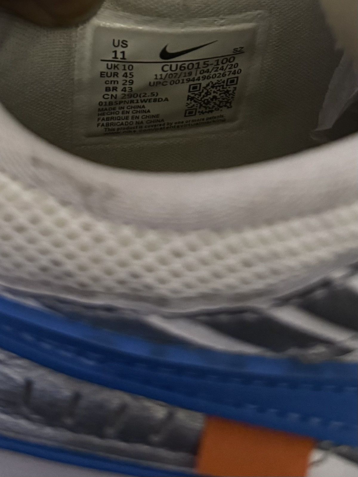 Nike × Off-White Off-White UNC Nike Air Rubber Dunk Size 11 Size US 11 / EU 44 - 8 Thumbnail