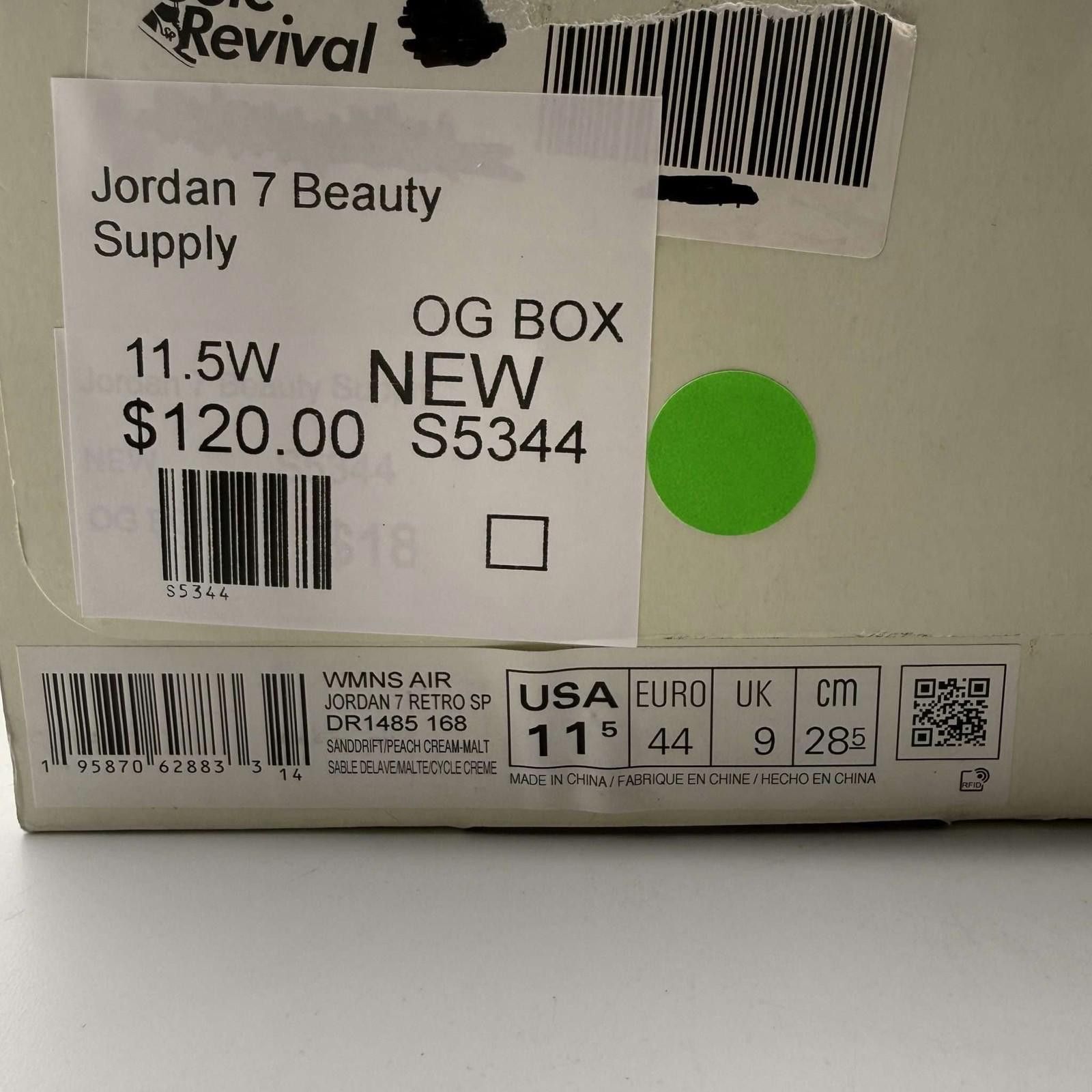 Jordan Brand Jordan 7 Beauty Supply US 11.5W New with Box DR148... Size US 11.5 / IT 41.5 - 8 Thumbnail
