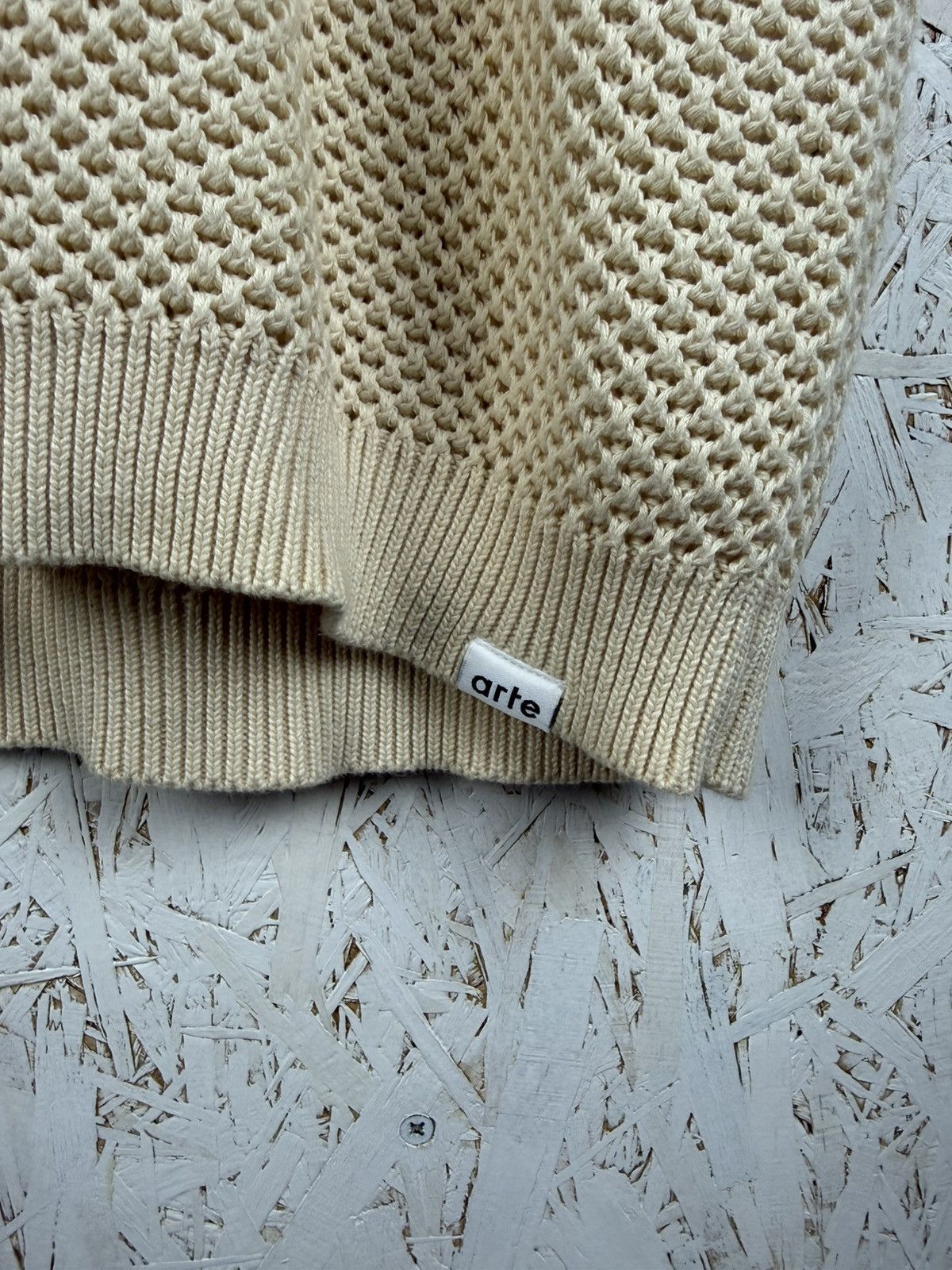 Arte Antwerp Arte Antwerp SS22 Kiewic Knit Polo Shirt Size M Beige Size US M / EU 48-50 / 2 - 4 Thumbnail
