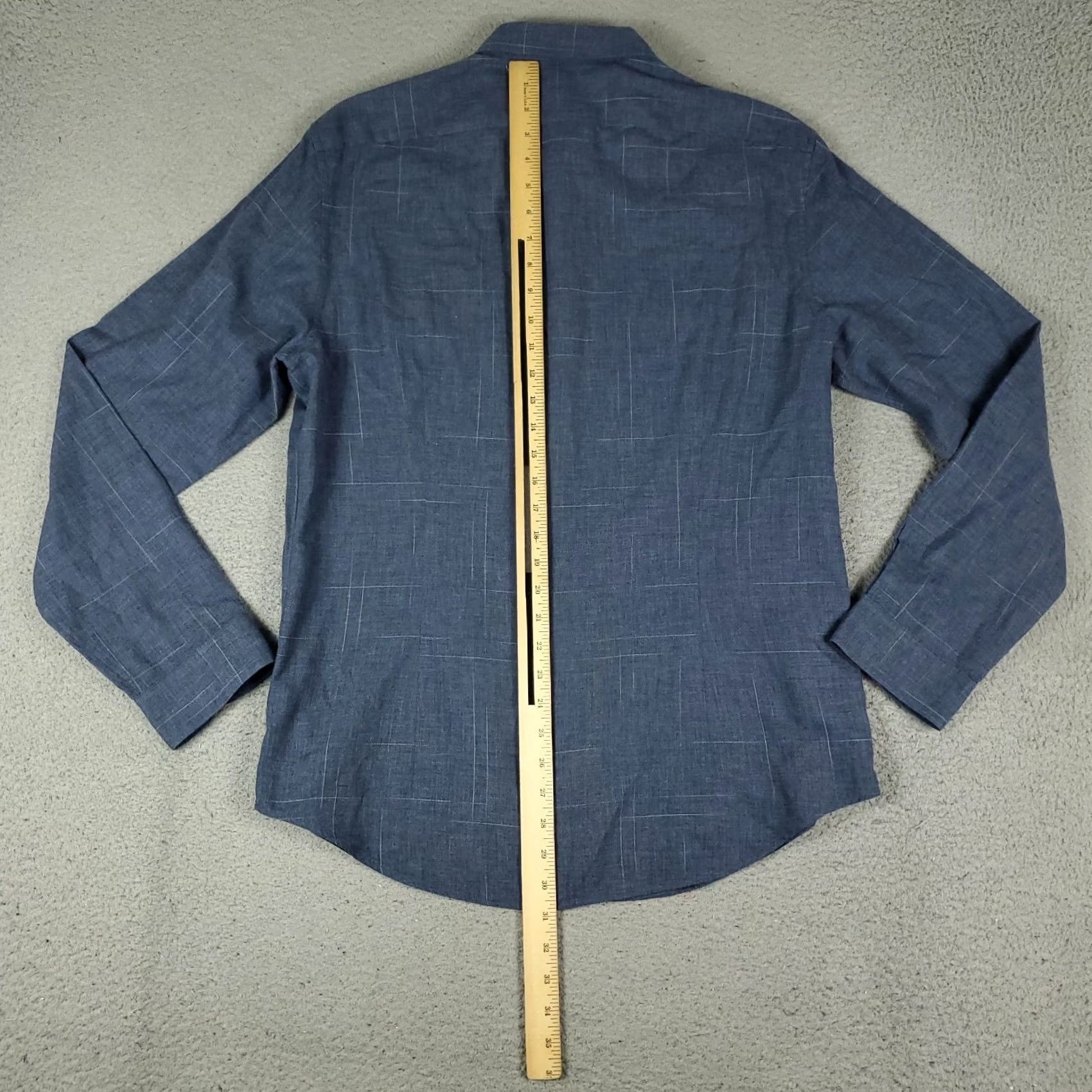 John Varvatos John Varvatos Shirt Mens Size L Blue Casual Button-Up Long Sleeve Vintage No Size US L / EU 52-54 / 3 - 4 Thumbnail