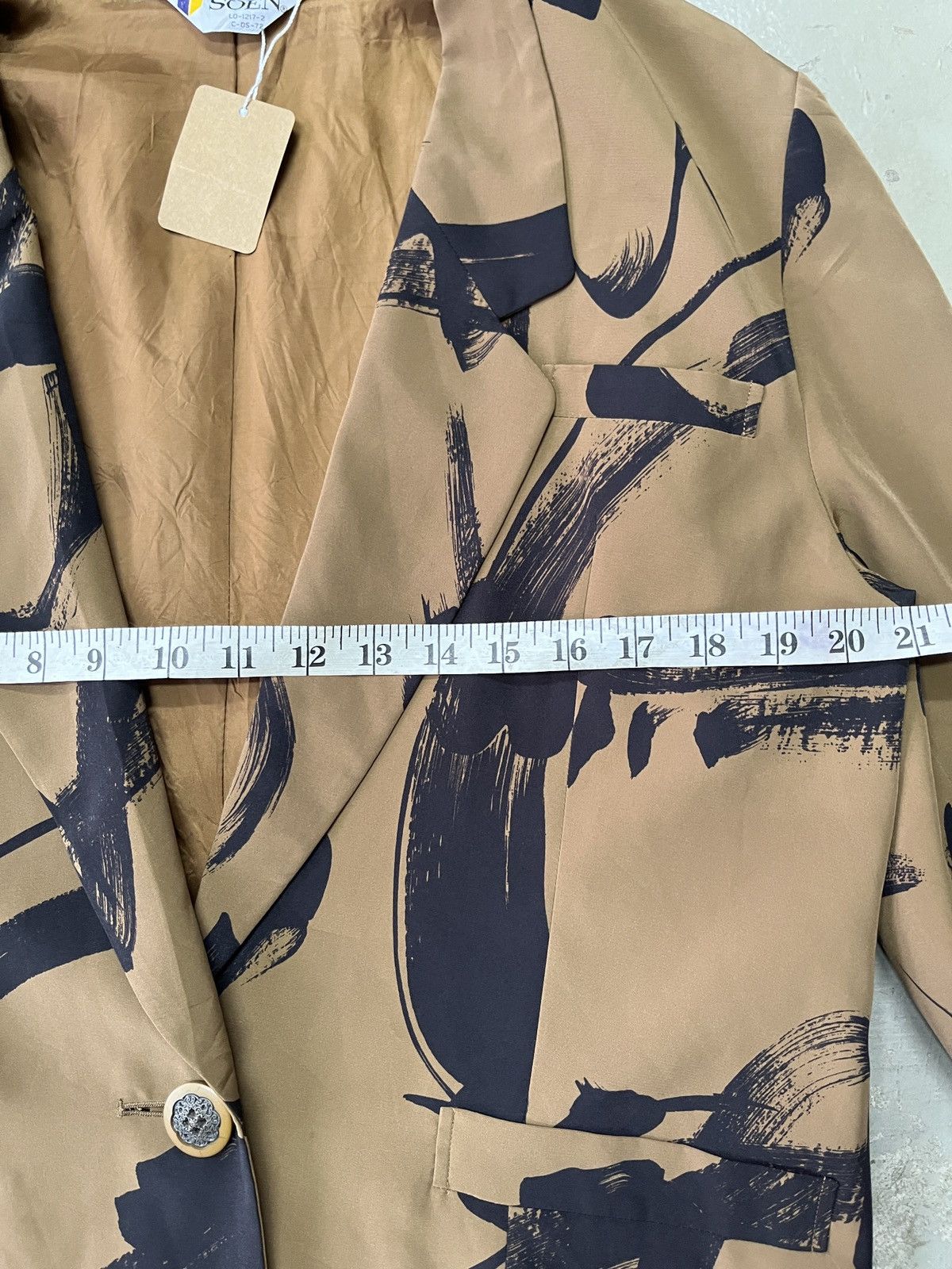 Japanese Brand Vintage Art Ink Stroke Blazer Yohji Yamamoto Style Size US M / EU 48-50 / 2 - 7 Thumbnail