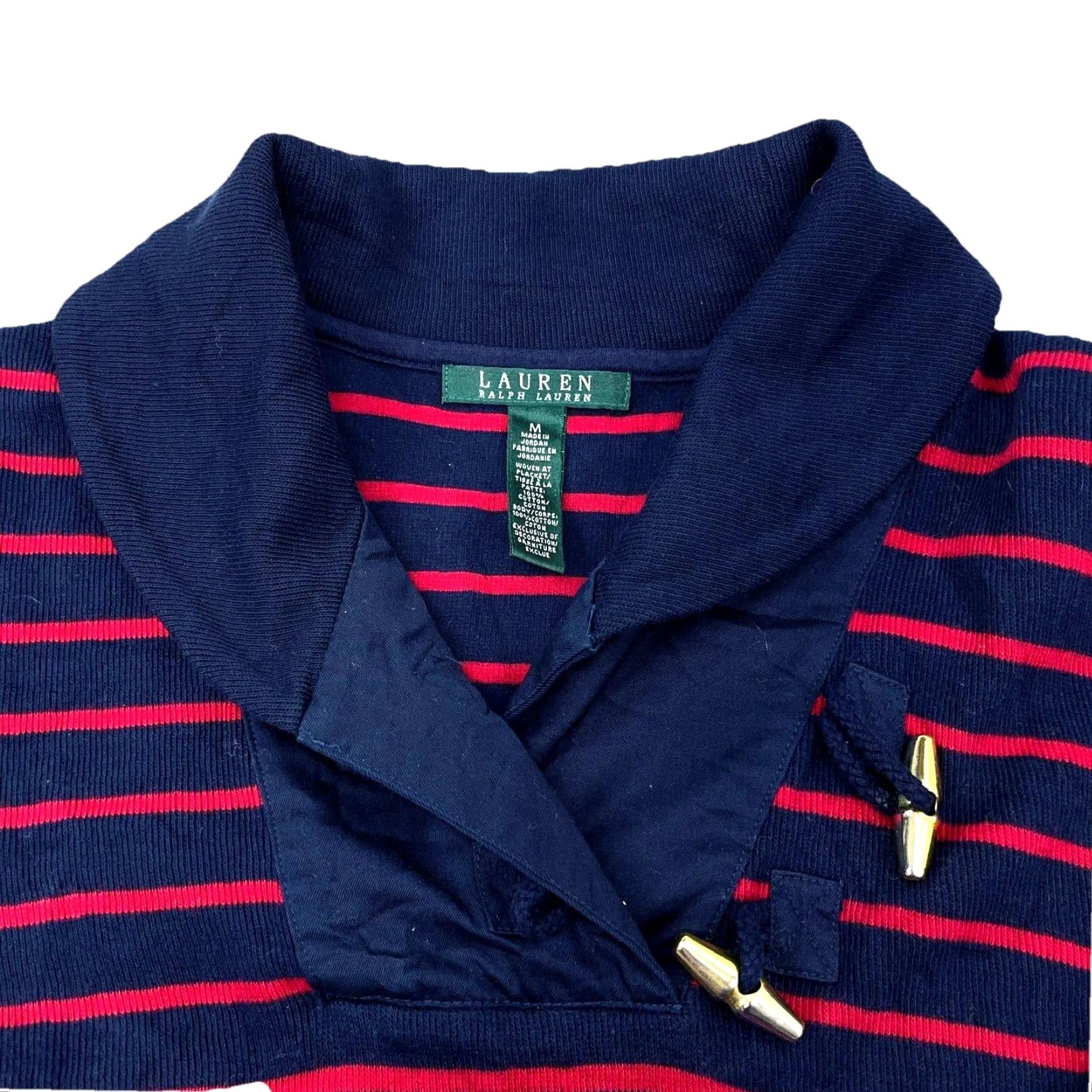 Ralph Lauren Lauren Ralph Lauren Sweater Women Medium Striped Knit Pullover Blue 90s Nautical Classic Womens Size M / US 6-8 / IT 42-44 - 2 Thumbnail