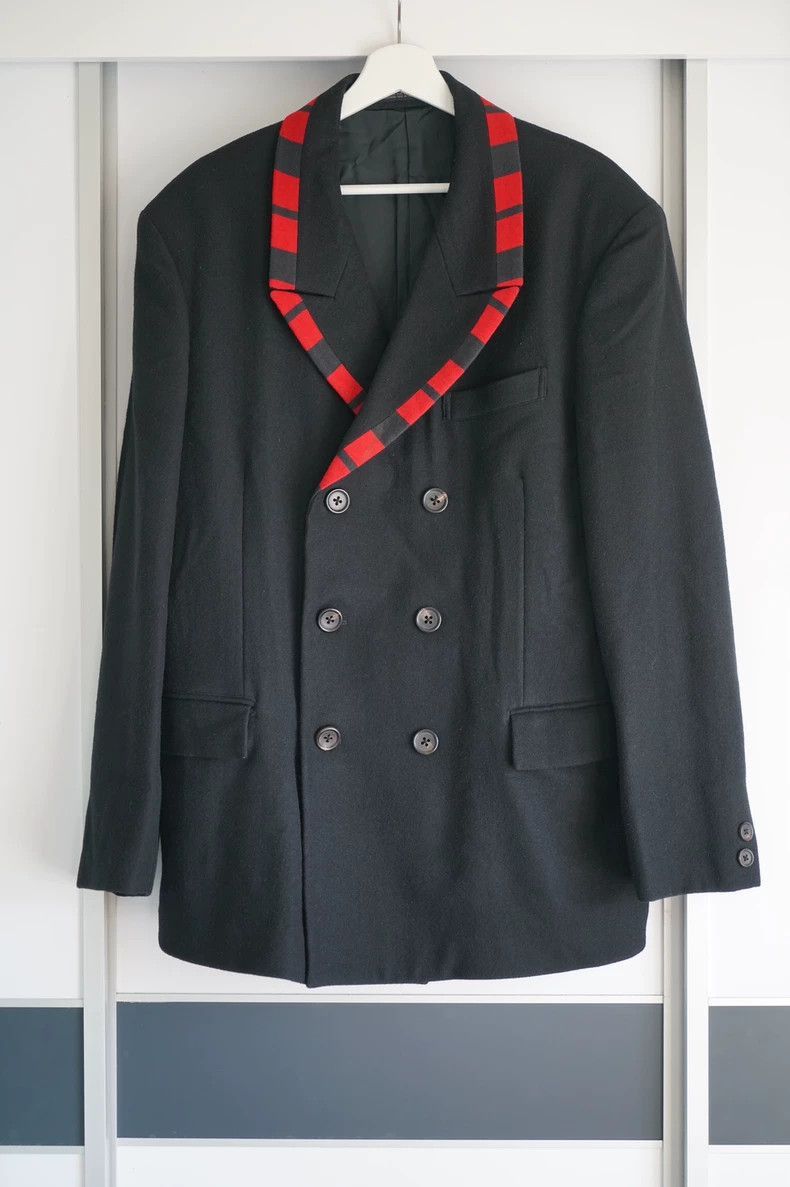 Yohji Yamamoto Yohji Yamamoto Yohji Yamamoto Double-Breasted Suit Jacket Size US M / EU 48-50 / 2 - 1 Thumbnail