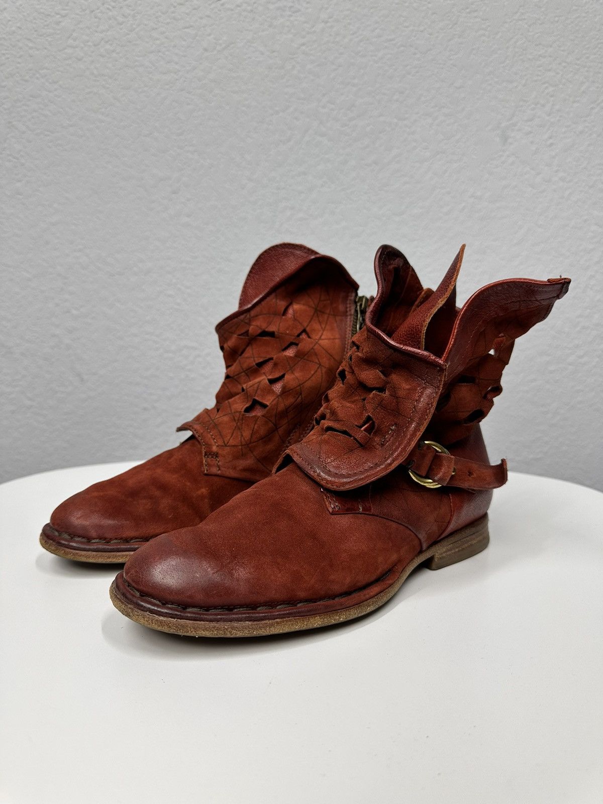 A.S.98 Vintage AS 98 Leather Boots Guidi Rick Owens MoMa Avantgarde Size US 6 / IT 36 - 1 Thumbnail