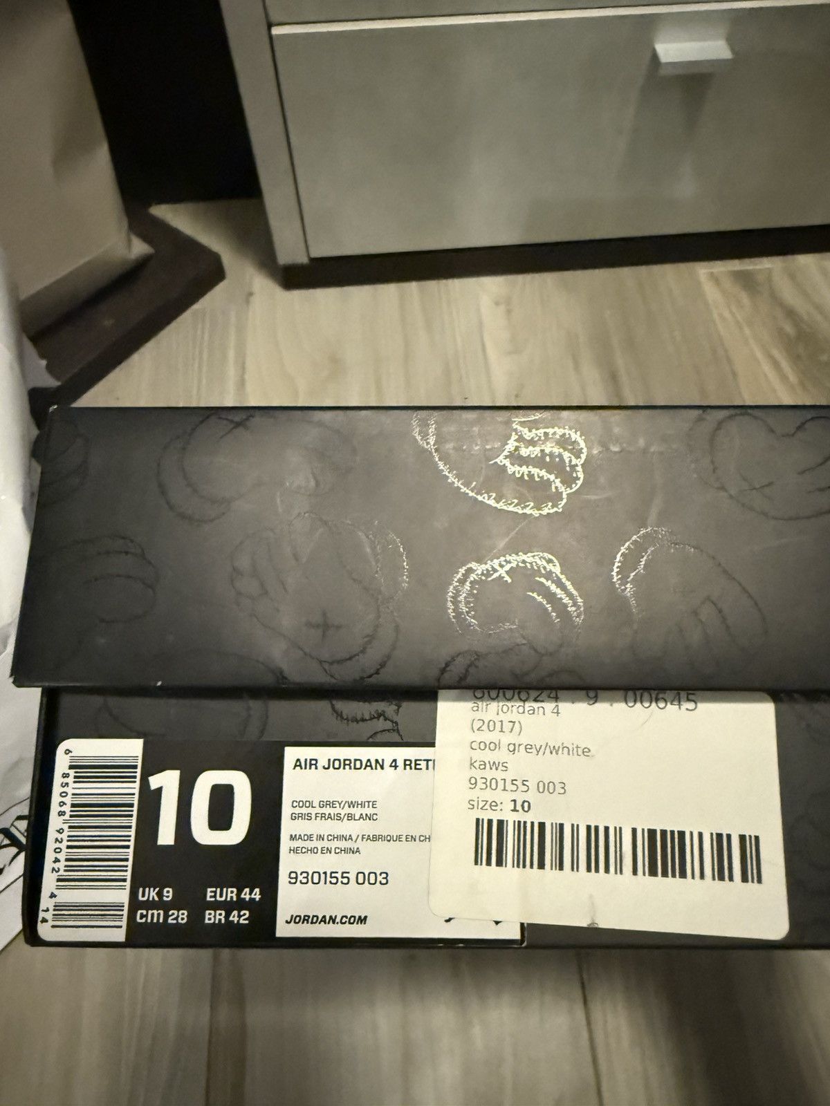 Jordan Brand × Kaws KAWS Jordan 4 Retro Cool Grey Size US 10 / EU 43 - 11 Thumbnail