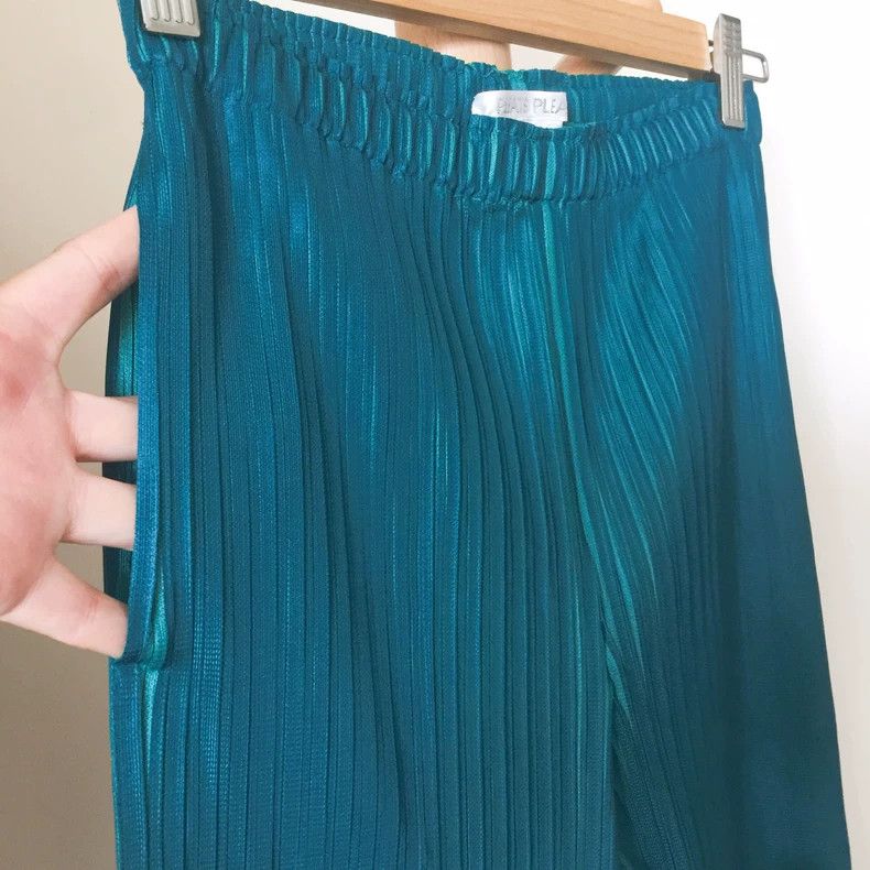 Issey Miyake issey miyake size:3 Green pleated pants 2505-Nextarrow Size 32" / US 10 / IT 46 - 3 Thumbnail