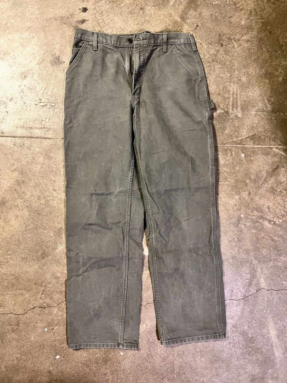 Carhartt green carhartt carpenter denims Size US 34 / EU 50 - 1 Thumbnail