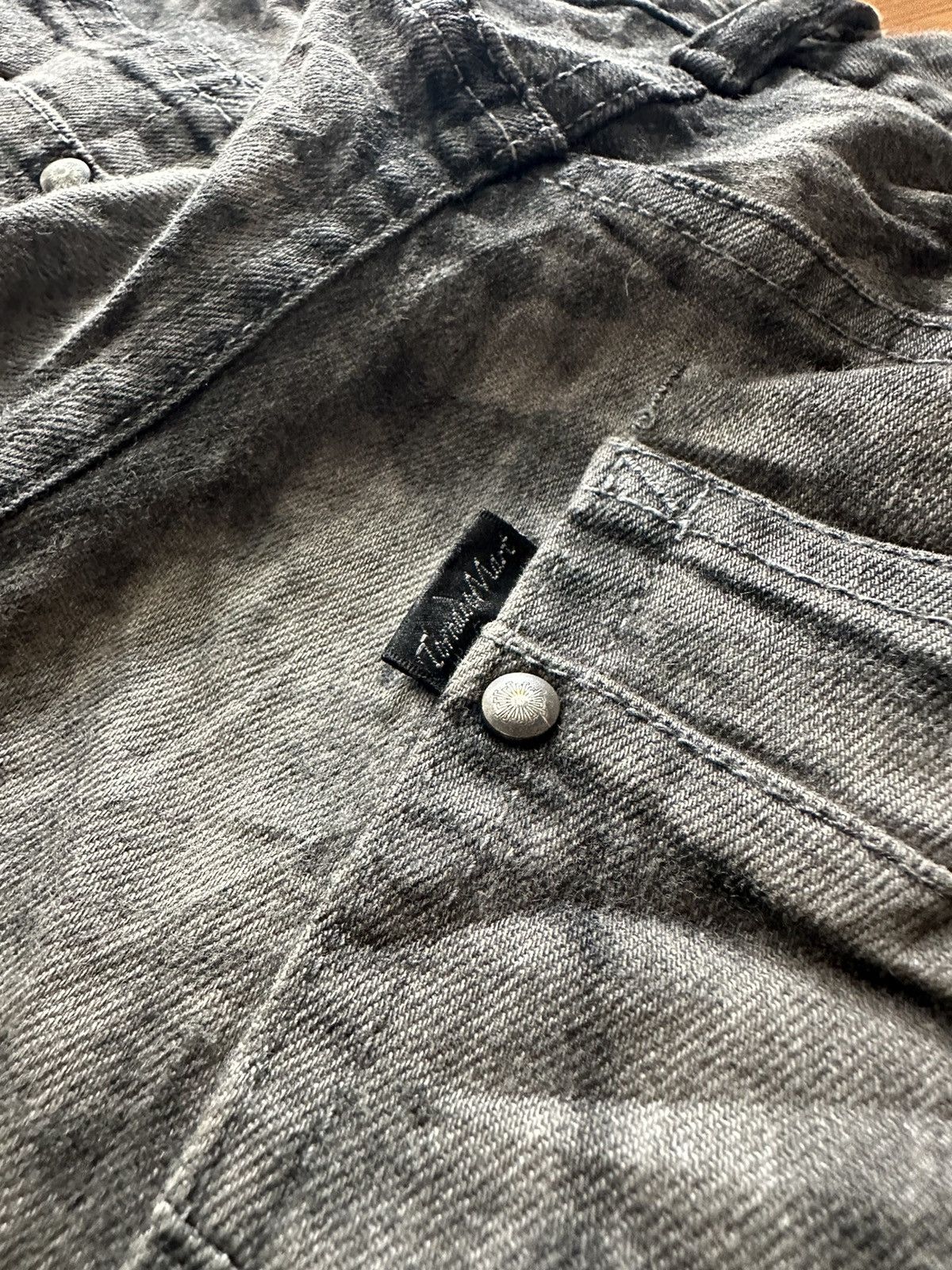 Le Grande Bleu (L.G.B.) Tornado Mart Japan Flare Mud Wash Denim Pant Size US 30 / EU 46 - 14 Thumbnail