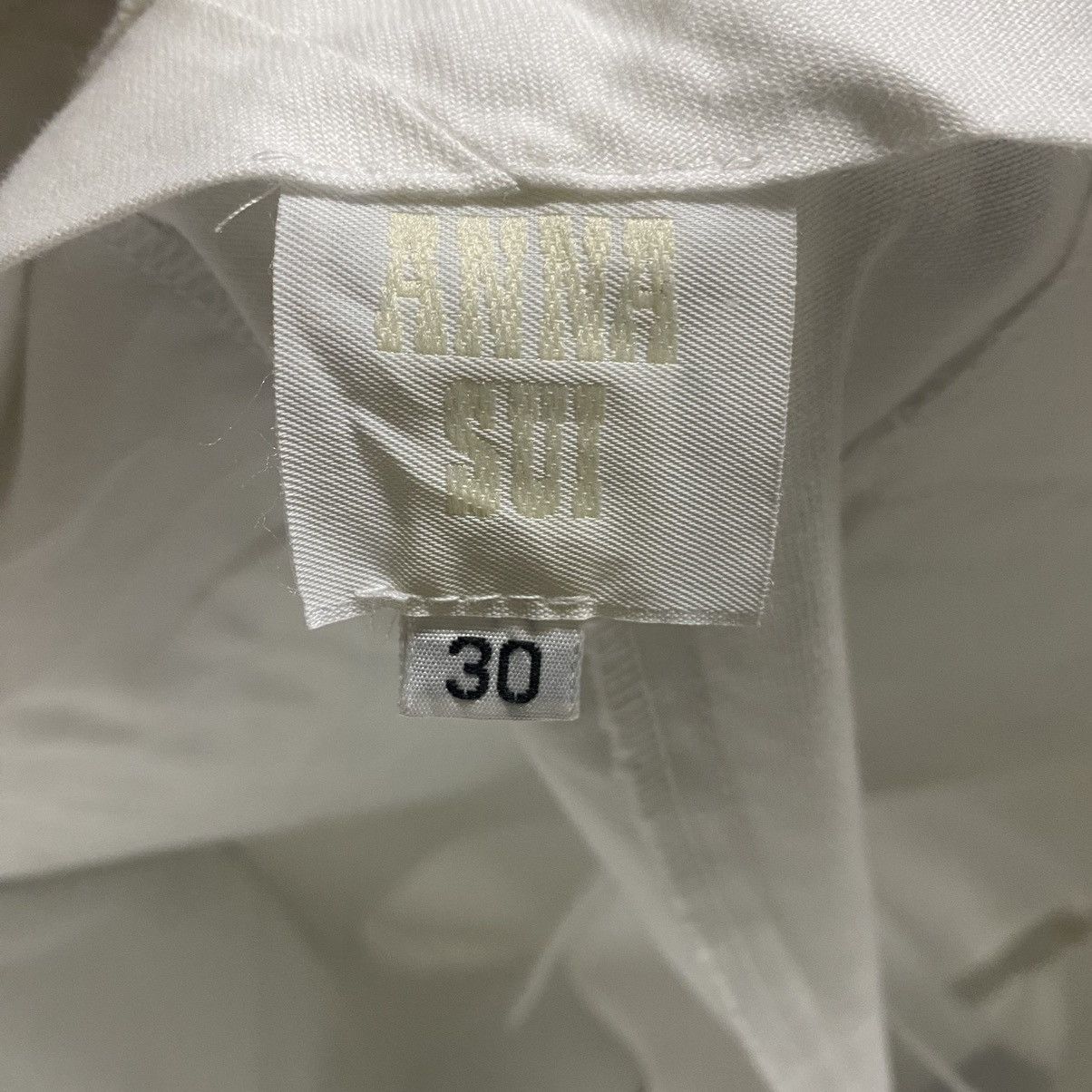 Anna Sui Anna Sui White Trouser Pants Size 30" / US 8 / IT 44 - 20 Thumbnail