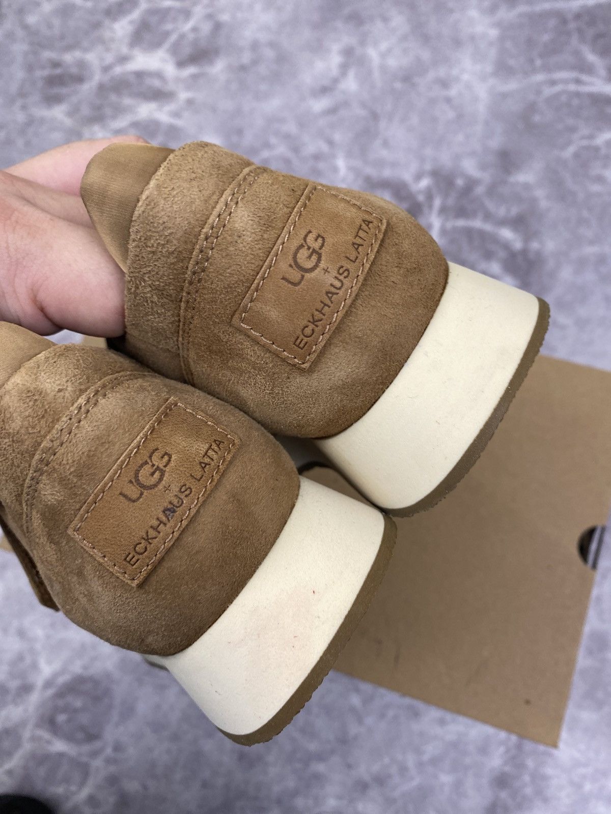 Eckhaus Latta Ugg X Eghaus Latta Square Toe Leather Low Top Sneakers 38 Size US 8 / IT 38 - 6 Thumbnail