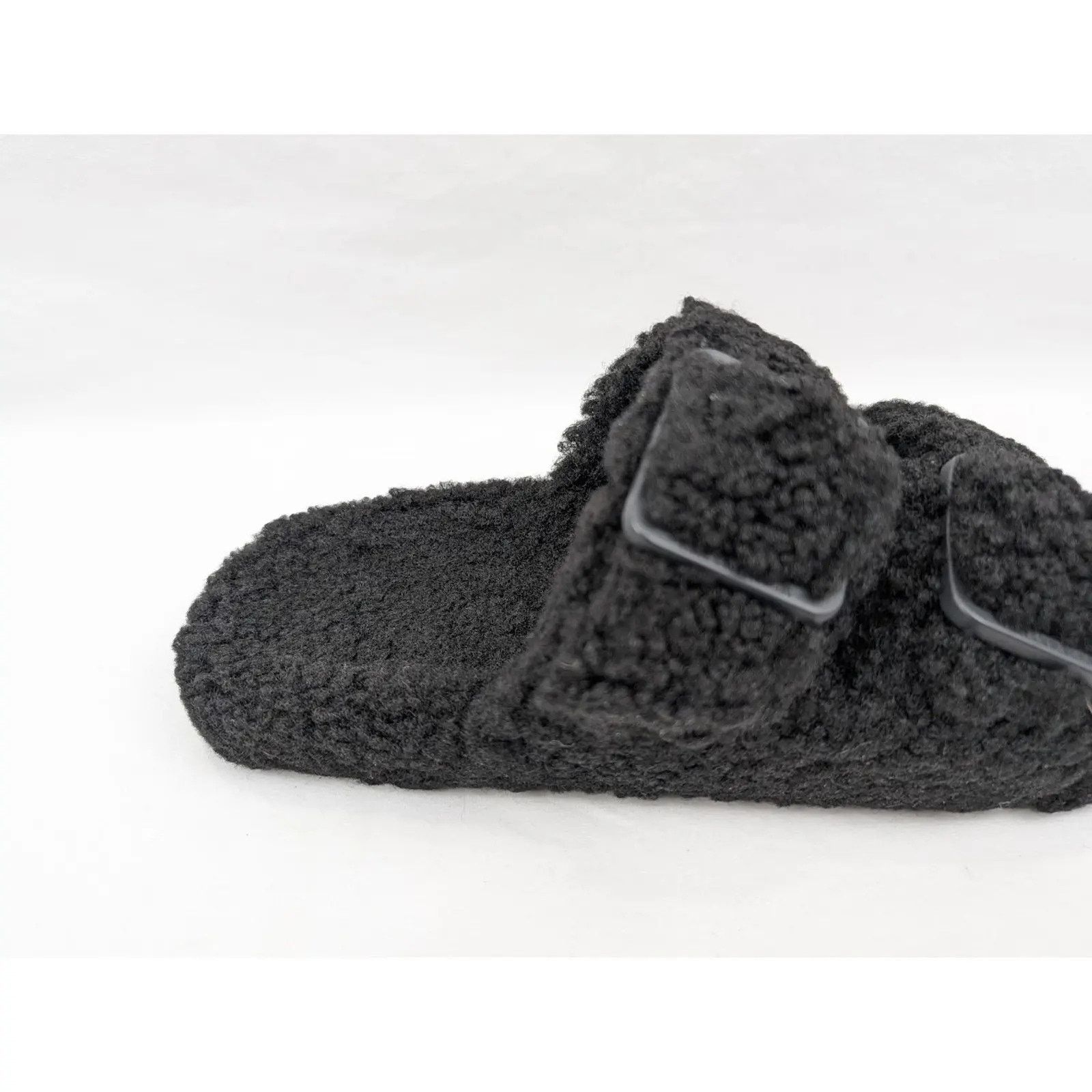 Balenciaga o1rshd1 Furry Shearling Mallorca Sandals in Black Size US 8 / EU 41 - 4 Thumbnail