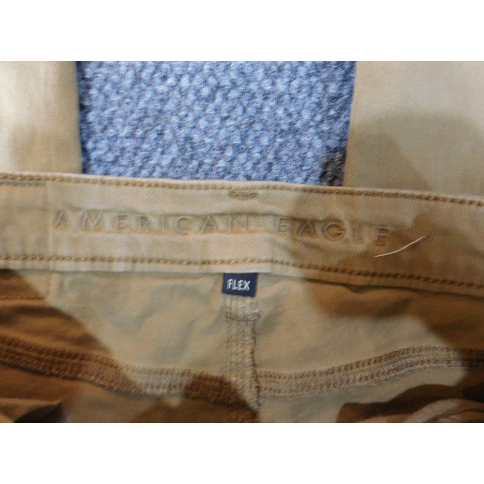 American Eagle Outfitters American Eagle Outfitters Pants Mens 29x27 Beige Slim Straight Chino canvas Cotton Flat Front Zipper Casual | 29 | Beige | Men | Regular | Pants Size US 29 - 4 Thumbnail