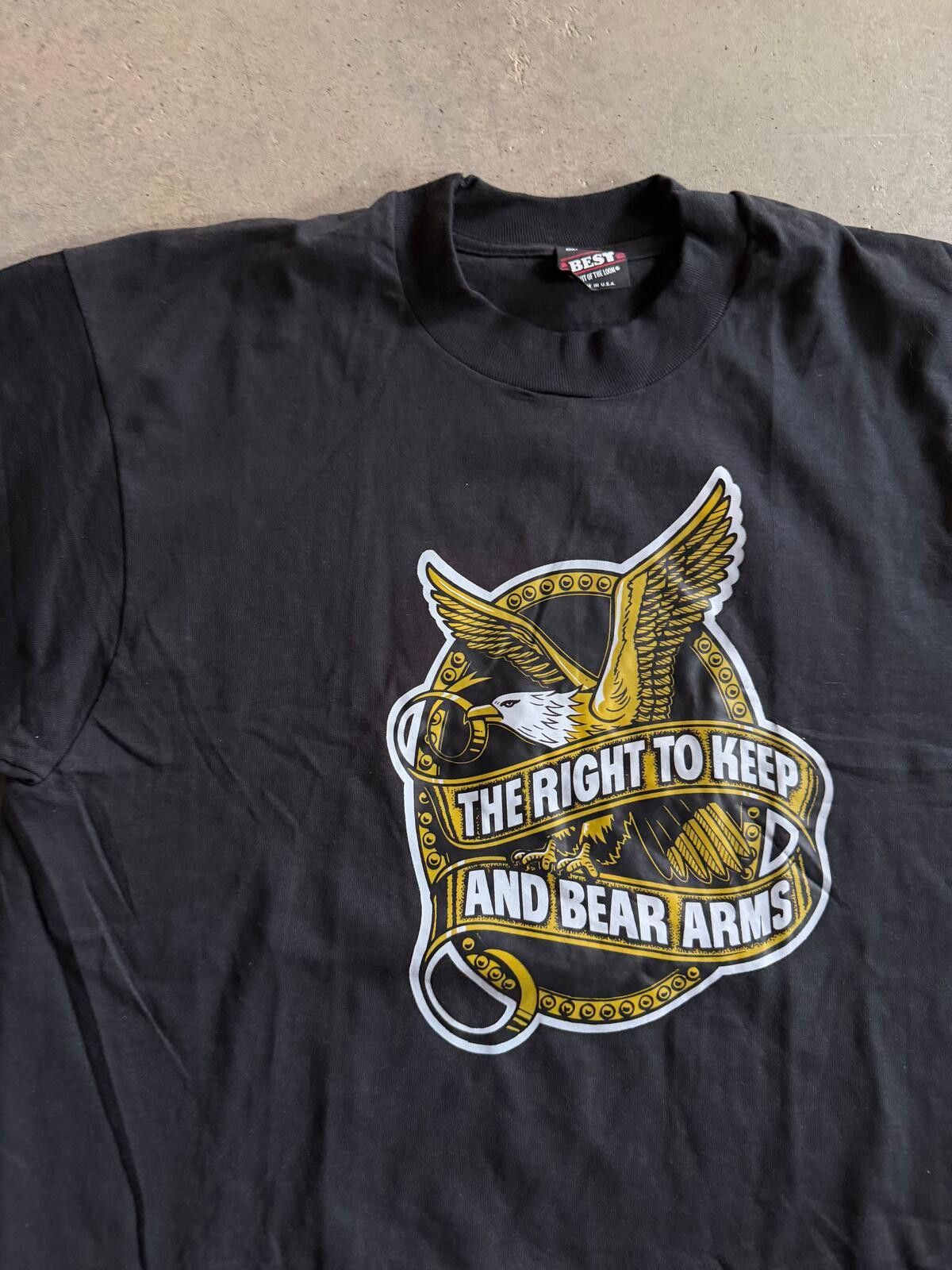 Other VTG The Right To Bear Arms Tee Sz L Size US L / EU 52-54 / 3 - 3 Thumbnail
