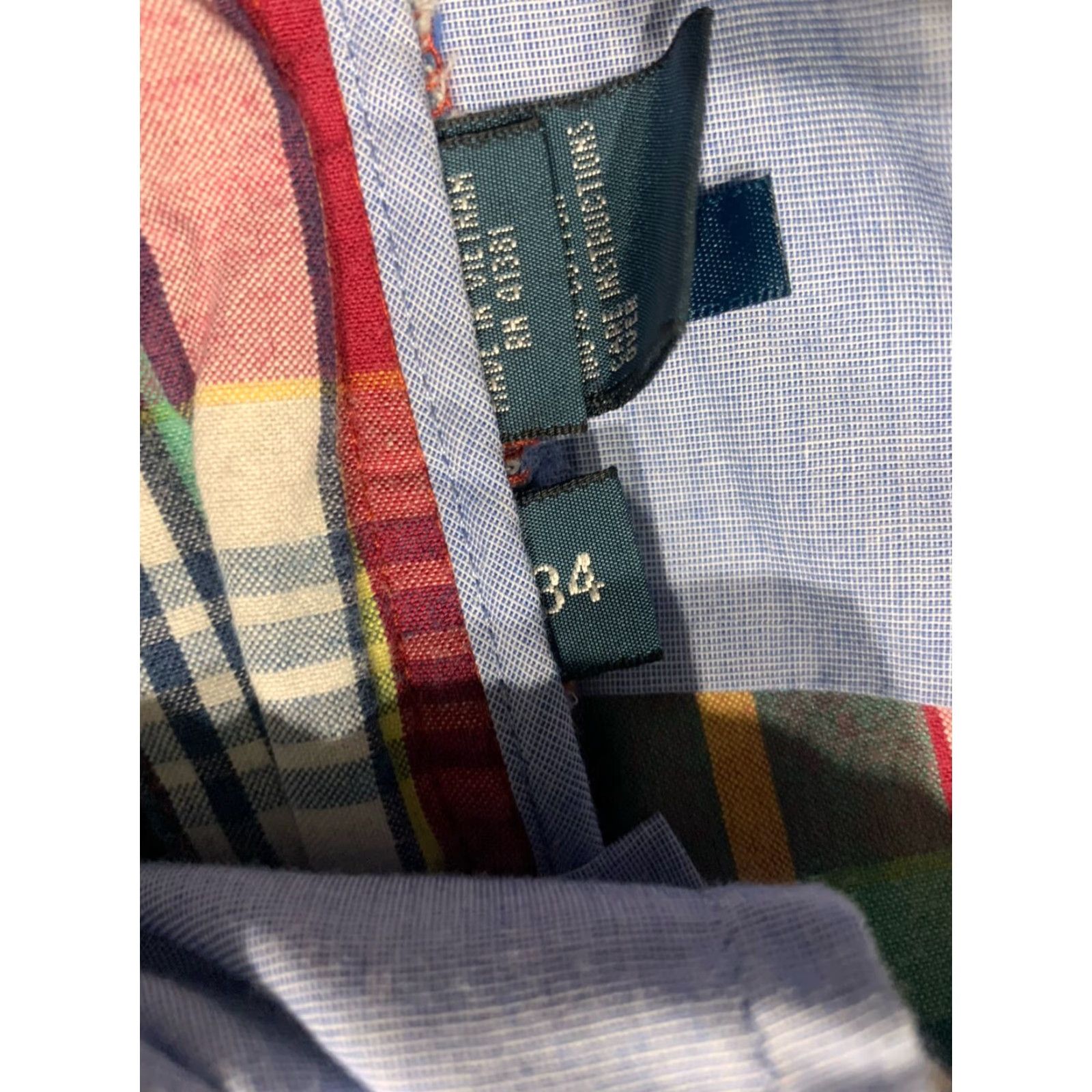 Polo Ralph Lauren VINTAGE Polo Ralph Lauren Men Shorts 34 Cotton Madras Plaid Summer Casual Preppy Chino 8" Inseam Size US S / EU 44-46 / 1 - 7 Thumbnail