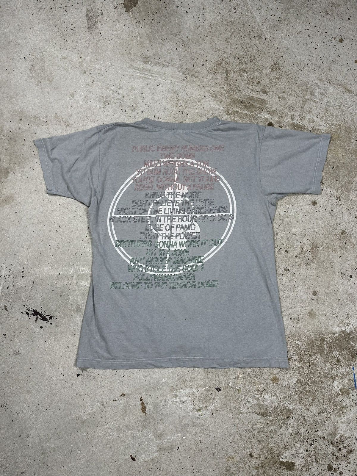 Public Enemy Vintage 90s Public Enemy Welcome to the Terrordome Grey Tee Size US M / EU 48-50 / 2 - 2 Thumbnail