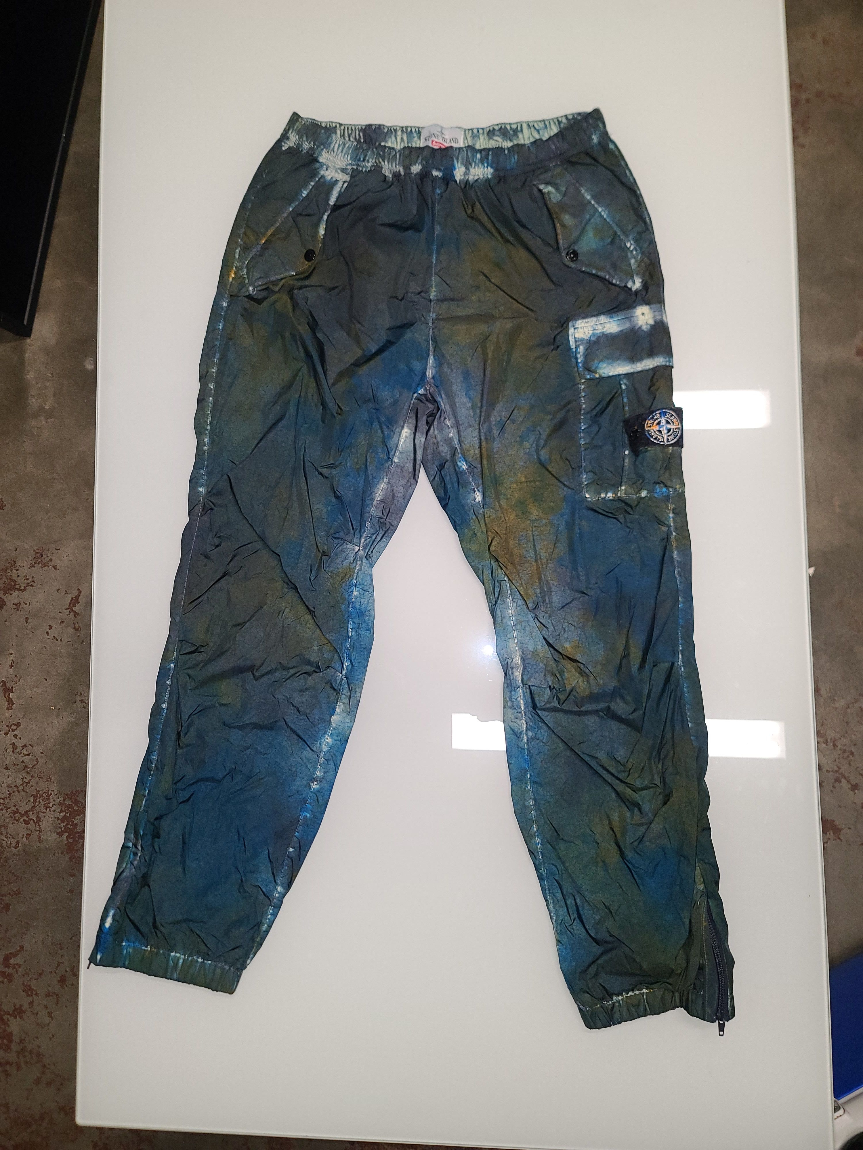 Stone Island × Supreme Supreme Stone Island Painted Camo Nylon