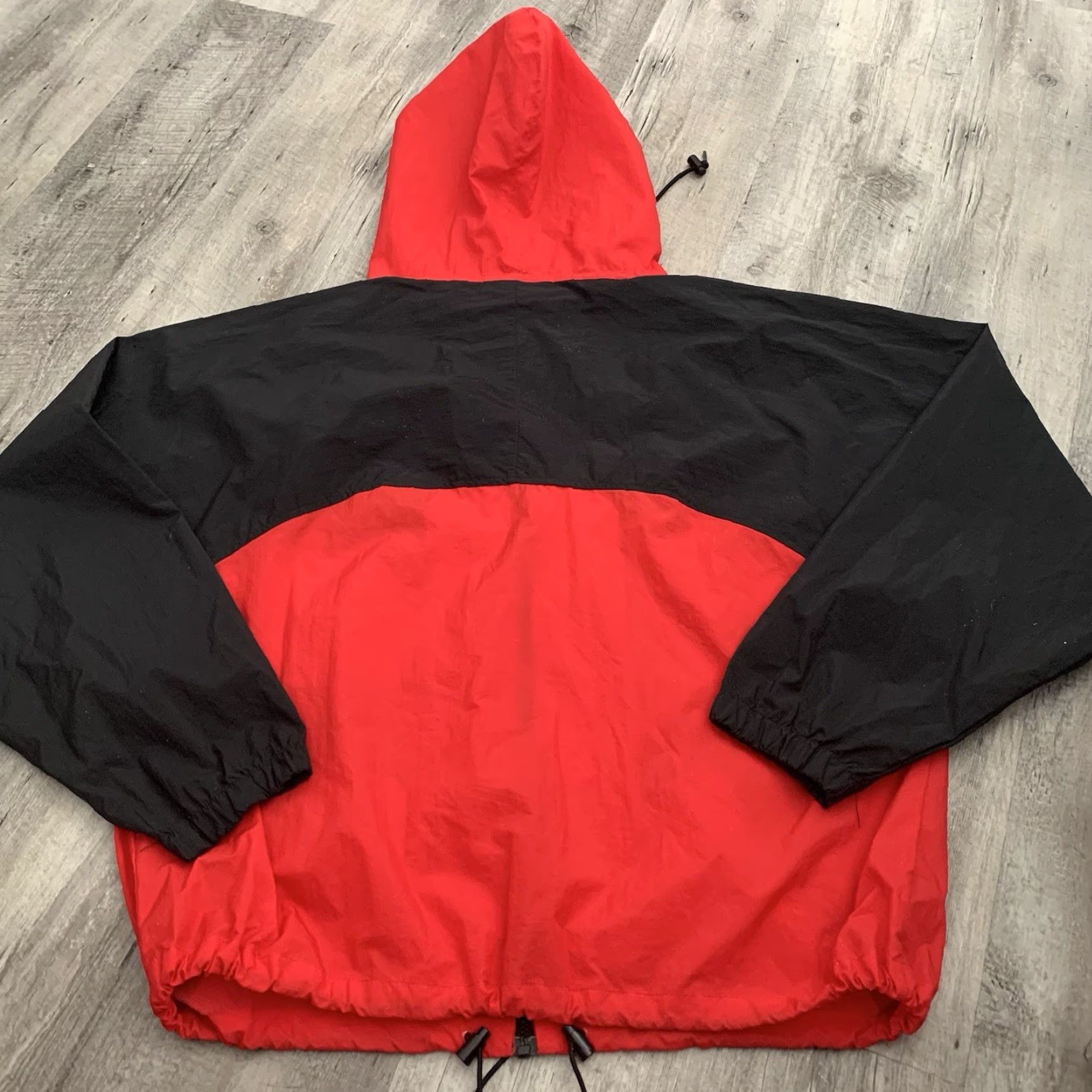 Marlboro Marlboro Adventure Team Windbreaker Jacket Mens XL Red Black Hooded Full Zip Lightweight Nylon Colorblock 90s Outdoor Classic Pockets Weatherproof? Size US XL / EU 56 / 4 - 5 Thumbnail