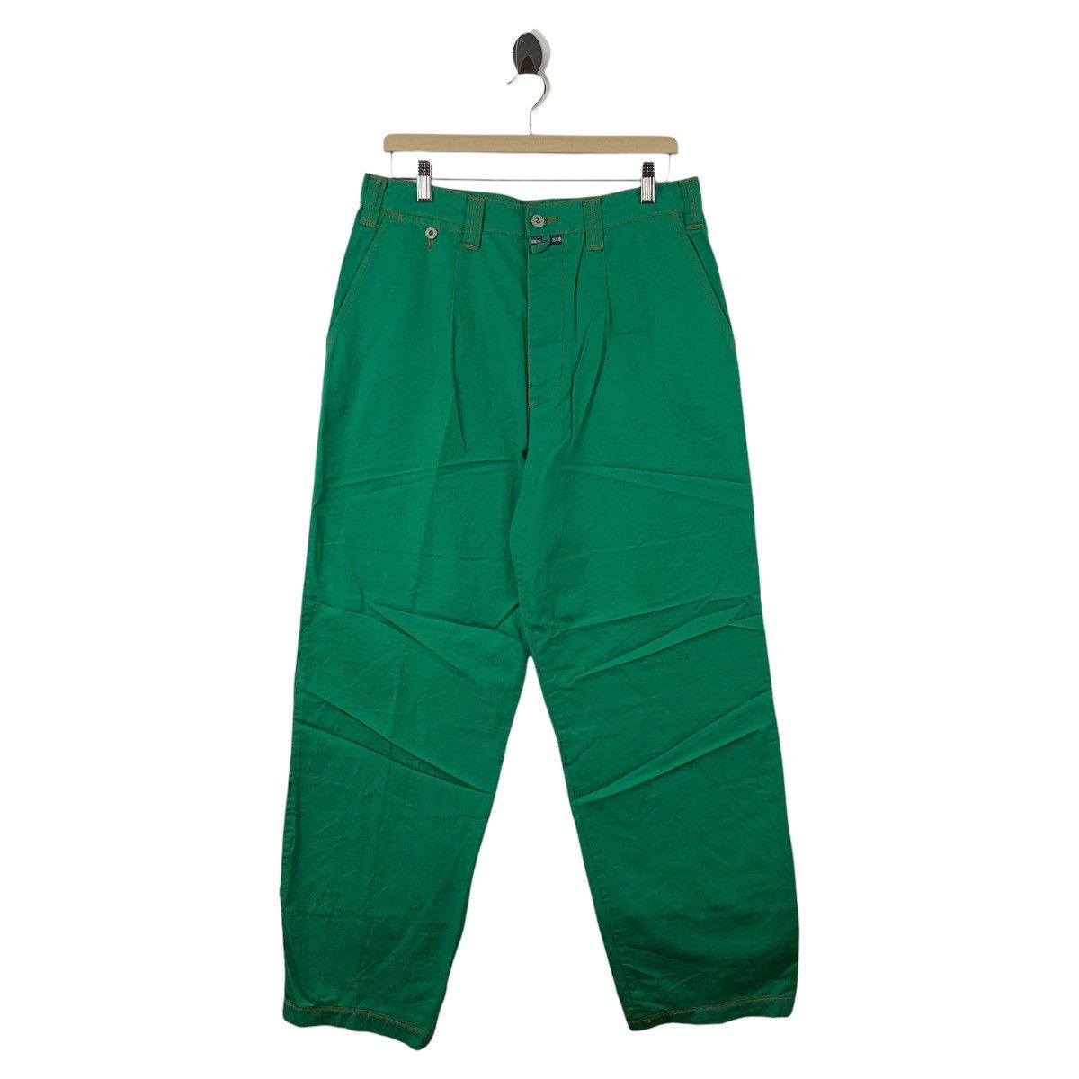 Japanese Brand × Nigel Cabourn NIGEL CABOURN Green baggy colour jeans Size US 33 - 1 Thumbnail