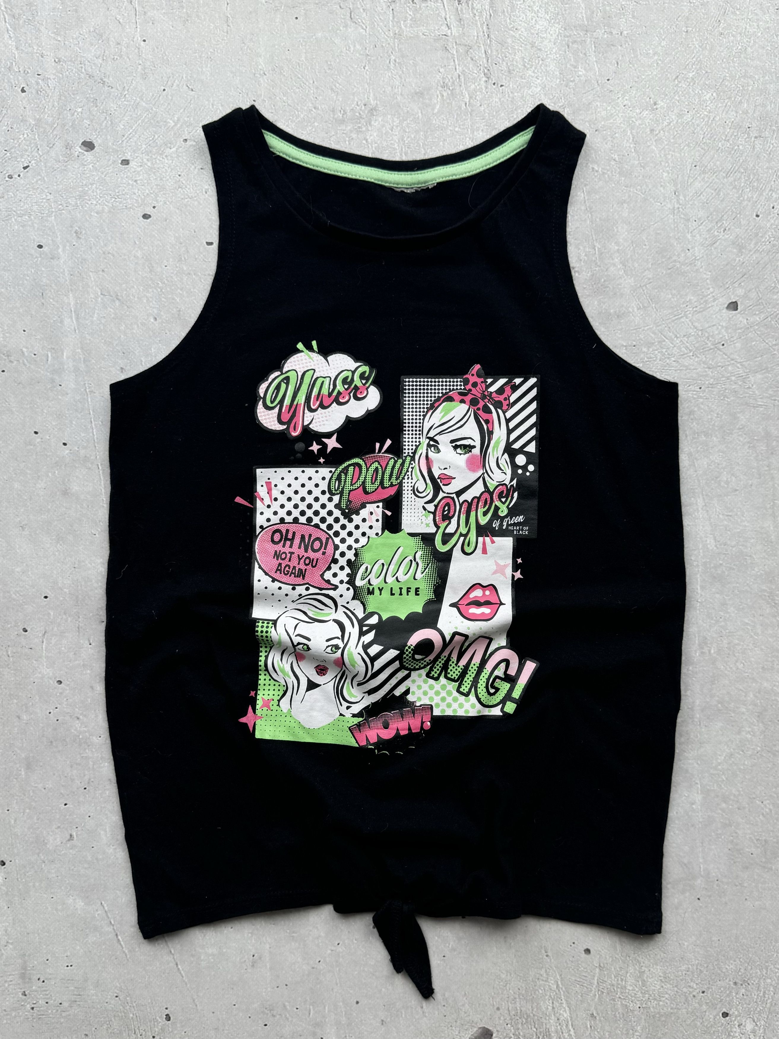 Japanese Brand × Vintage Vintage Printed Belted Tank Top Size M / US 6-8 / IT 42-44 - 1 Thumbnail