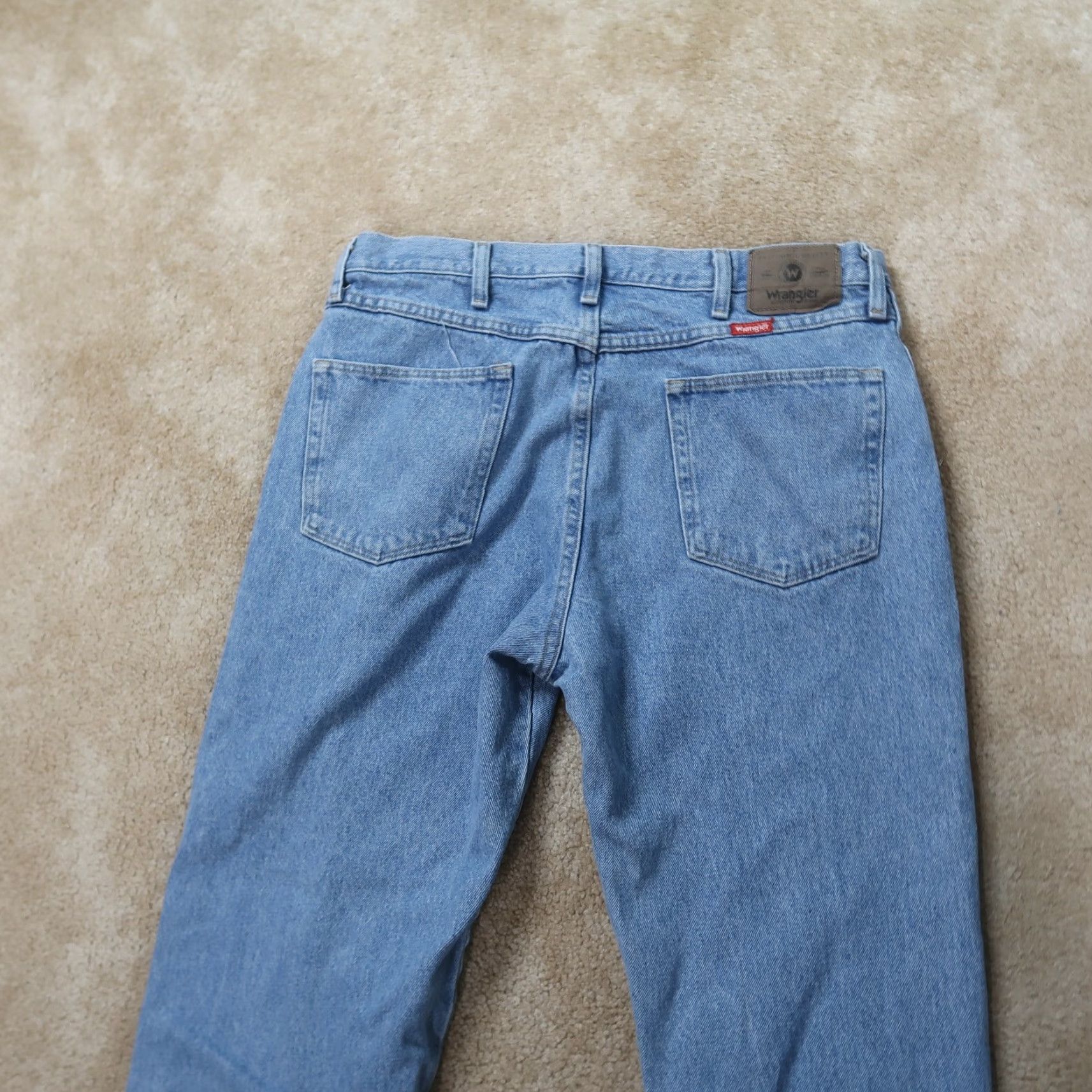 Wrangler Wrangler Relaxed Straight Jeans Men’s 36x32 Blue Denim pants Size US 36 / EU 52 - 4 Thumbnail