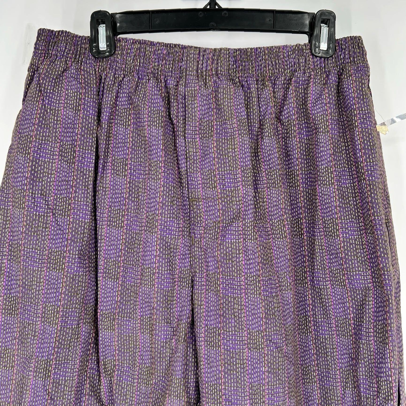 Vintage VINTAGE Leggoons Pants Purple Loose 31in Inseam Large Regular Elastic Waist Womens 1990s USA Size 36" / US 14 / IT 50 - 2 Thumbnail