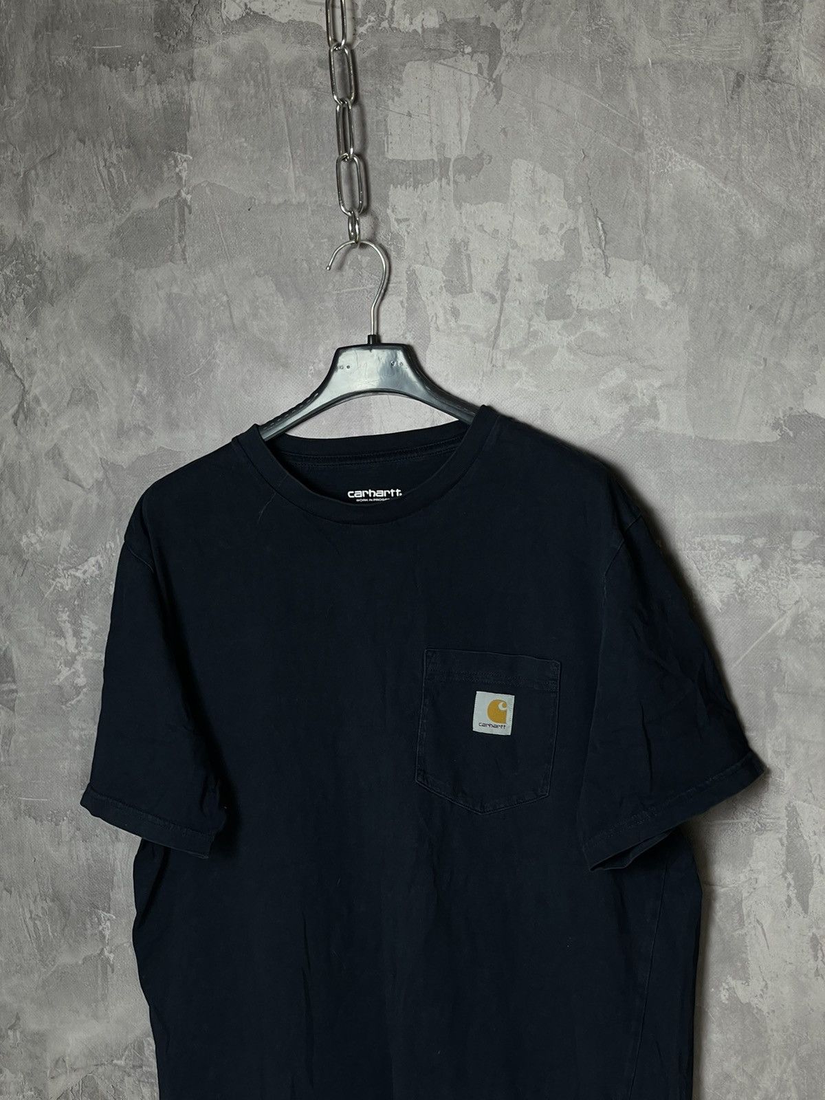 Carhartt × Vintage Crazy Vintage Carhartt Pocket T Shirt Faded Black Grunge Size US M / EU 48-50 / 2 - 7 Thumbnail