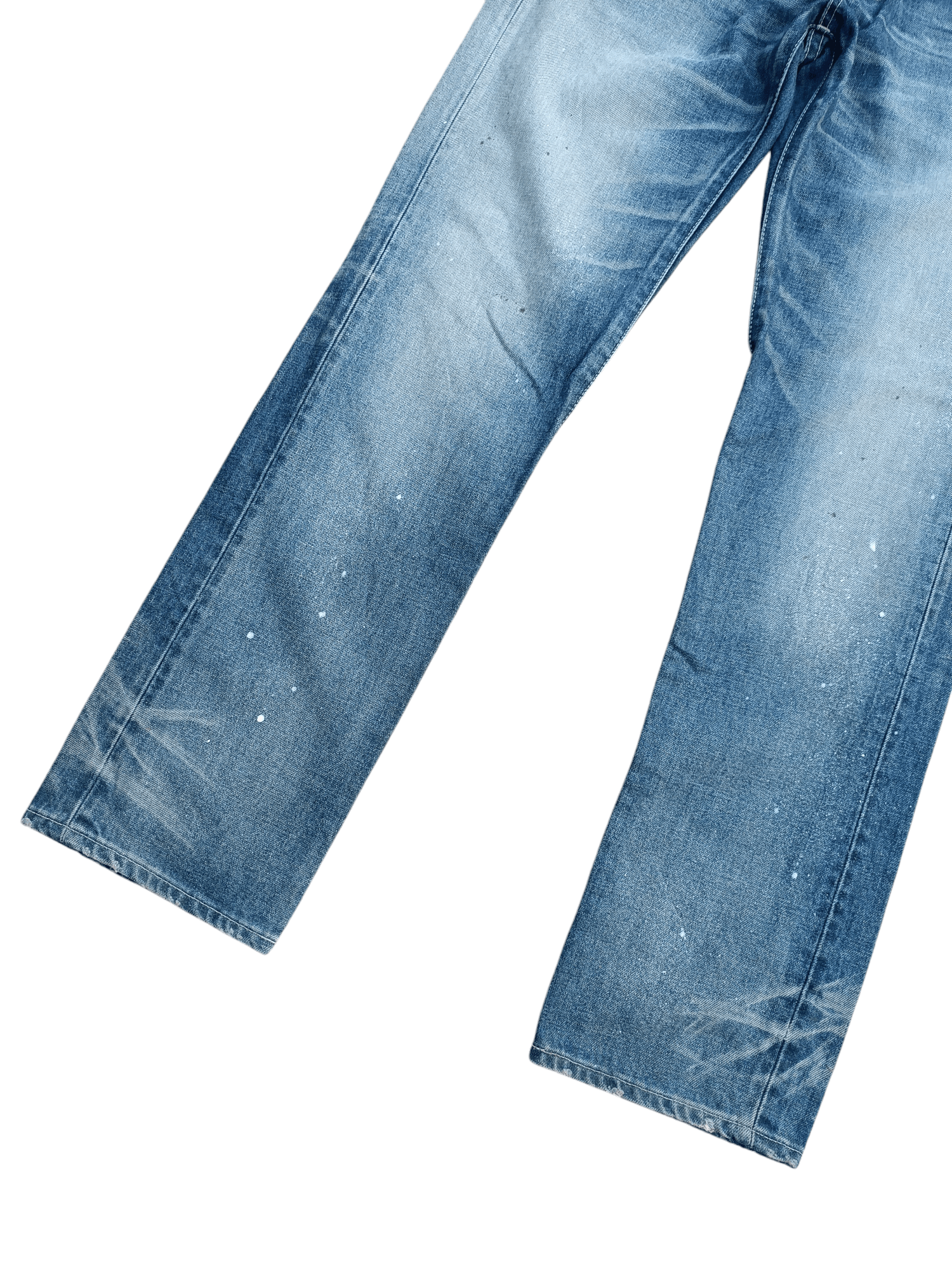 Japanese Brand VANQUISH Tokyo Japan Whiskers Painted Rare Design Jeans Size US 32 / EU 48 - 2 Thumbnail