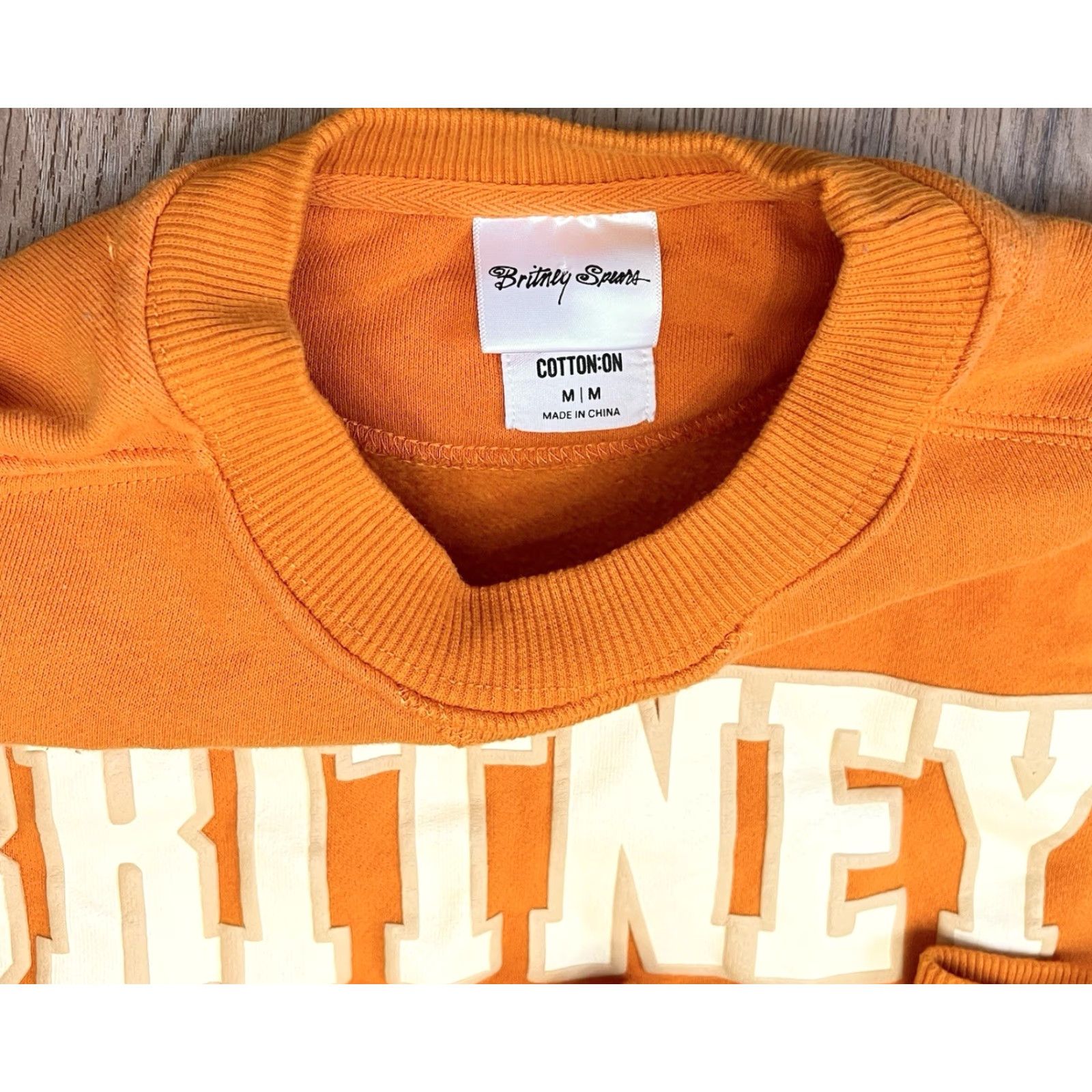 Cotton On Cotton On Sweatshirt Orange 90s Vintage Crewneck Pullover Womens M Oversized Casual Hoodie Size M / US 6-8 / IT 42-44 - 3 Thumbnail
