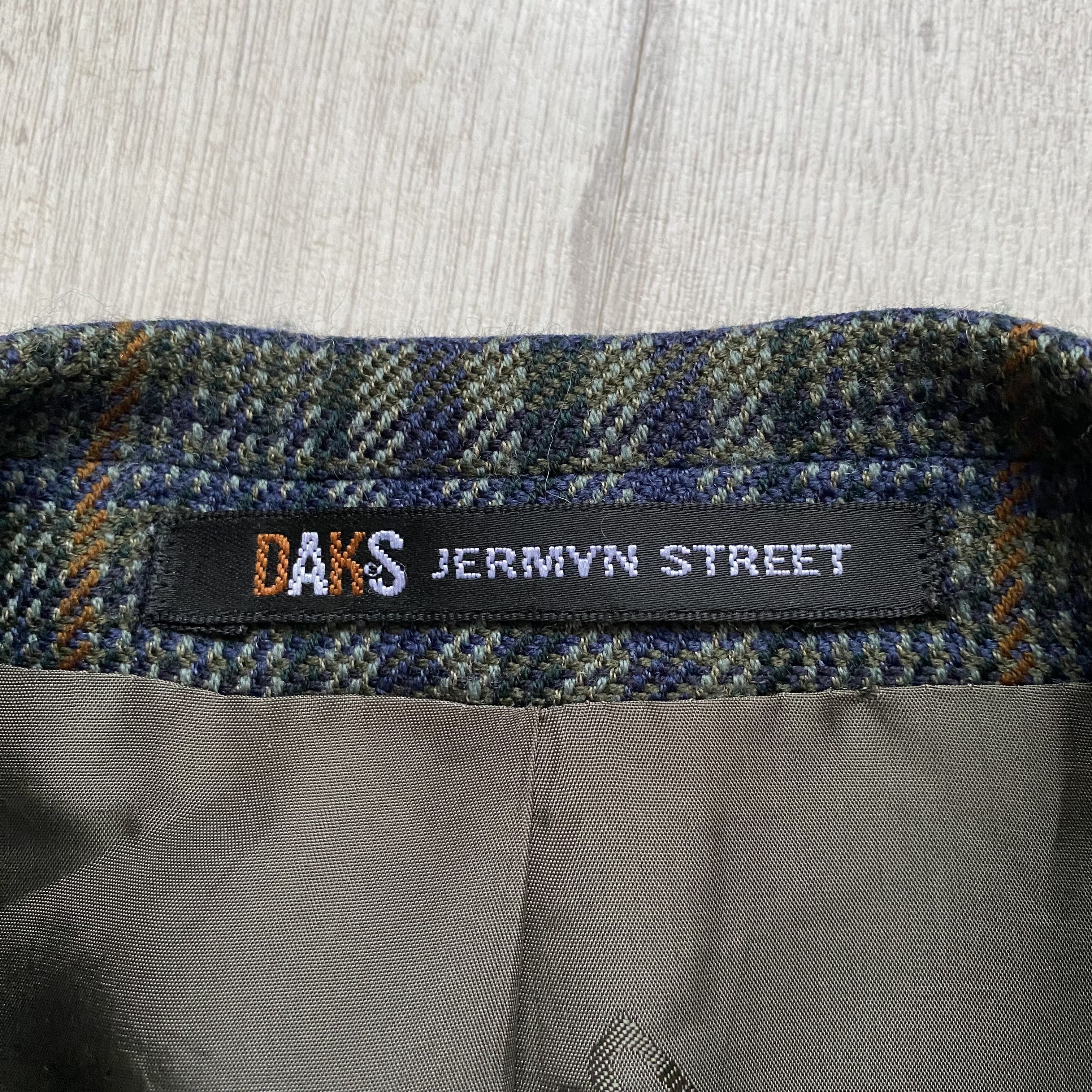 DAKS Vintage 90s Daks Wool Blazer checkered Size 44R - 4 Thumbnail
