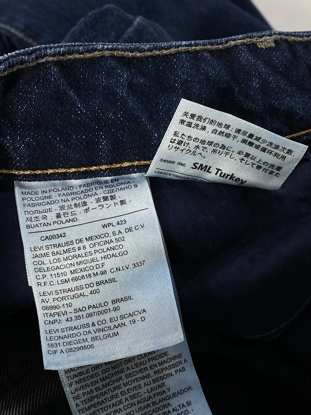 Levi's Levis San Francisco Straight Leg Denim Jeans Pants Size 25" / US 0 / IT 36 - 11 Thumbnail