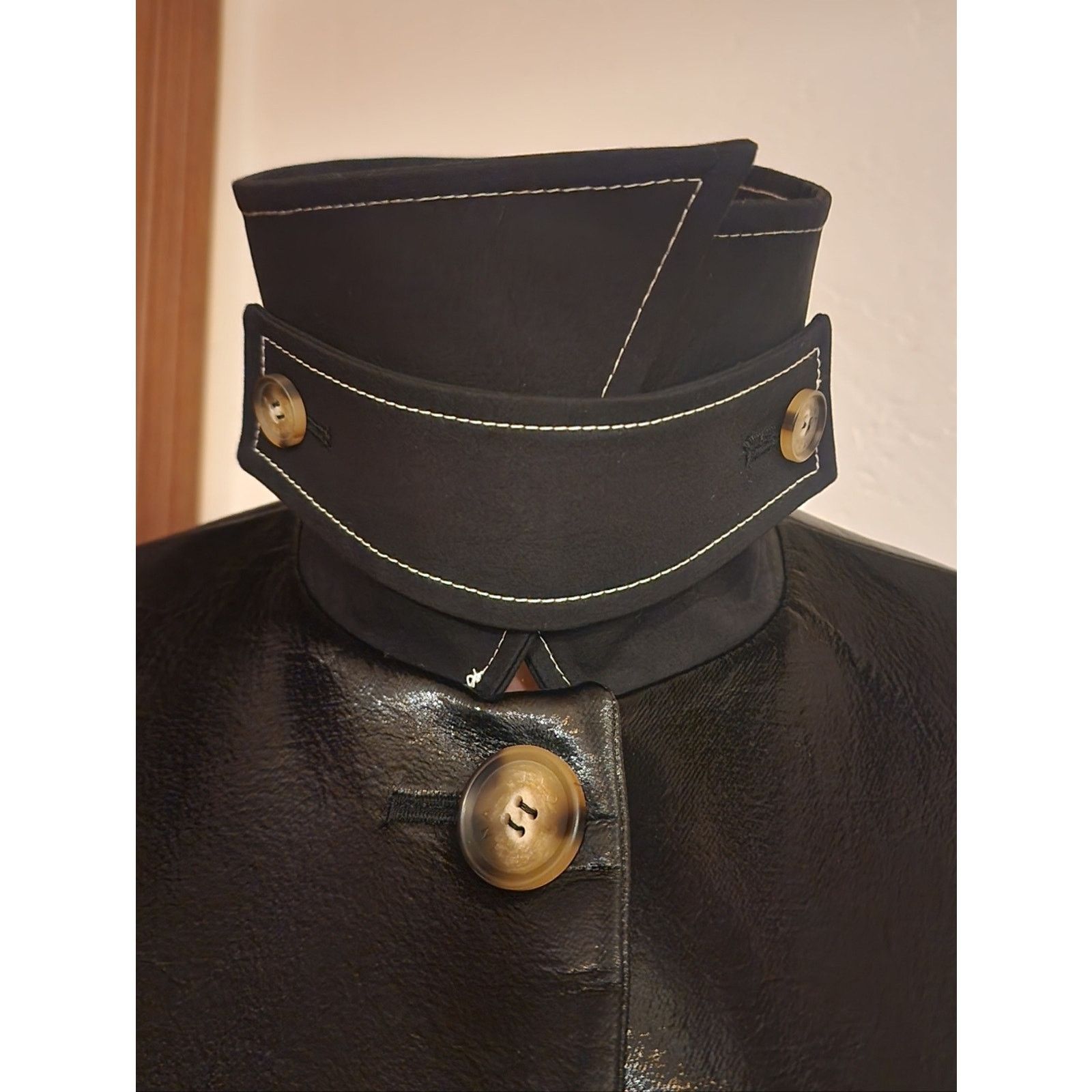 Rejina Pyo NWT Rejina Pyo Logan Faux Leather Coated Twill Black Coat L Size L / US 10 / IT 46 - 12 Thumbnail