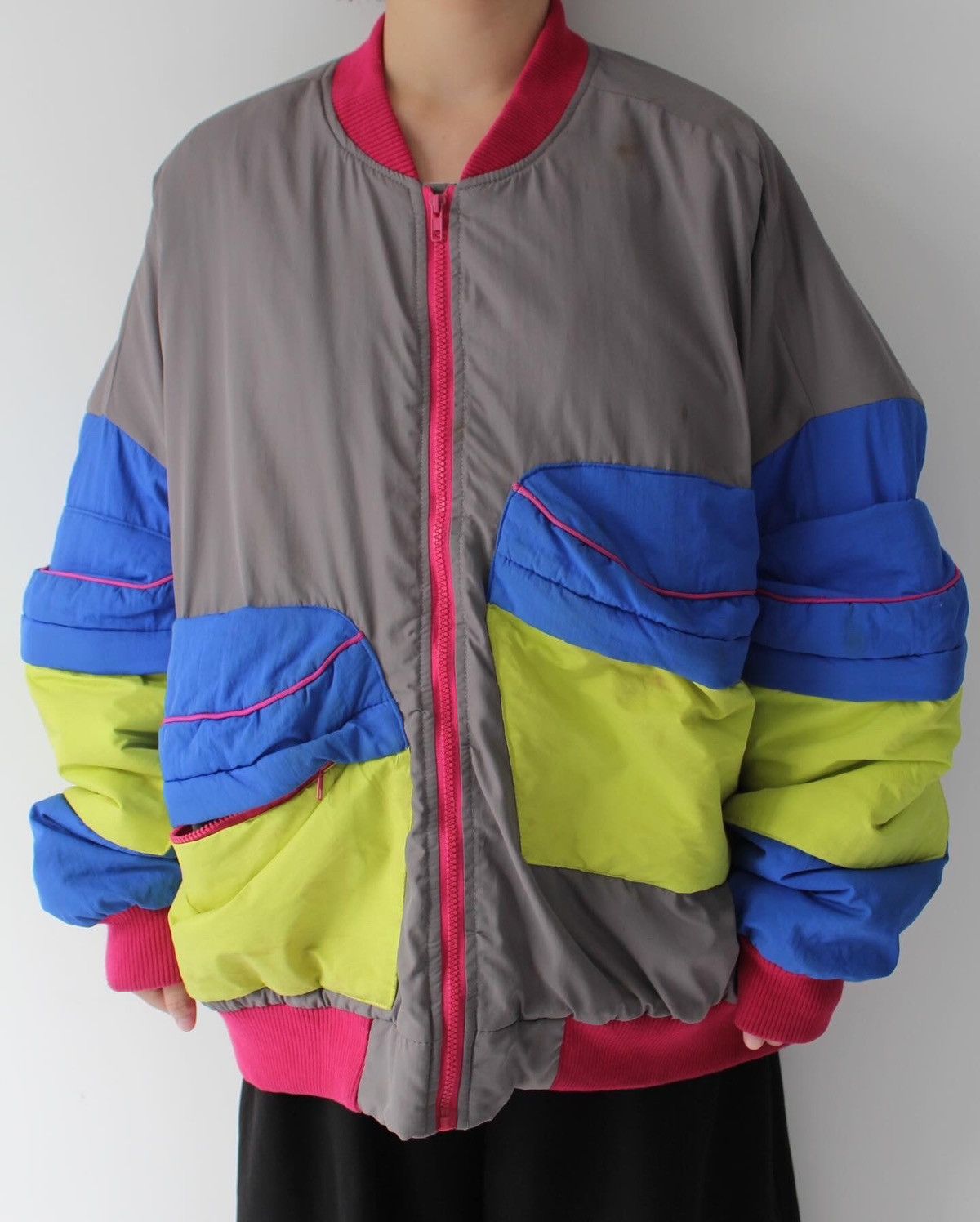 Vintage 2000S JAPANESE MADE 4 BIG POCKET BOMBER JACKET Size US XL / EU 56 / 4 - 2 Thumbnail