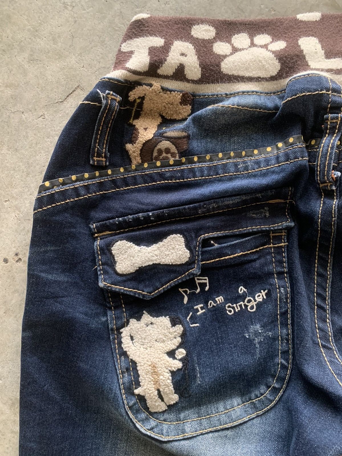 Japanese Brand Lolita The Muddy Paws Band Jeans Size US 32 / EU 48 - 8 Thumbnail
