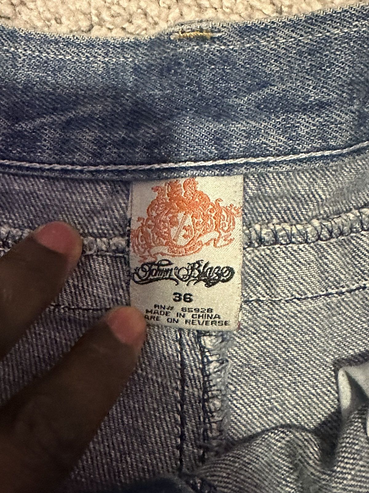 Other Town Blagg Embroidered Denim Jeans Size US 36 / EU 52 - 5 Thumbnail