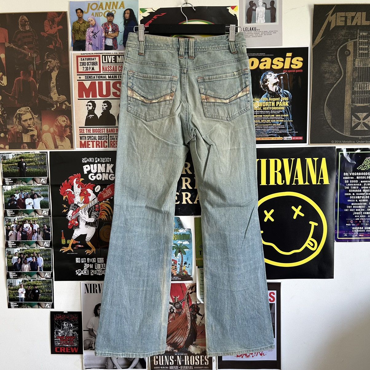 Vintage Vintage Alpha Cubic Flare Jeans Size 28" / US 6 / IT 42 - 8 Thumbnail