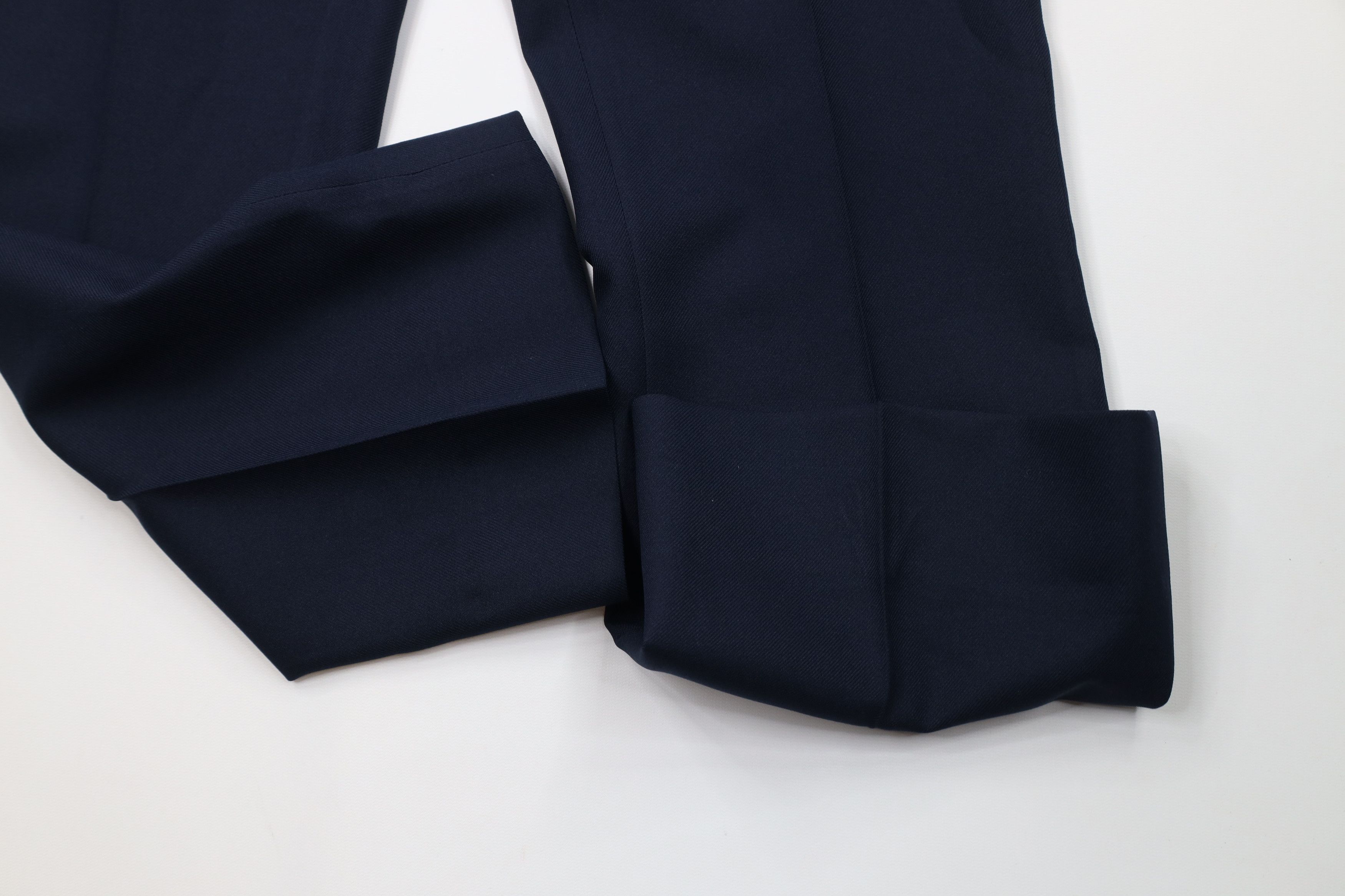 Vintage Vintage 70s Streetwear Wide Leg Chino Pants Navy Blue USA Size US 32 / EU 48 - 7 Thumbnail