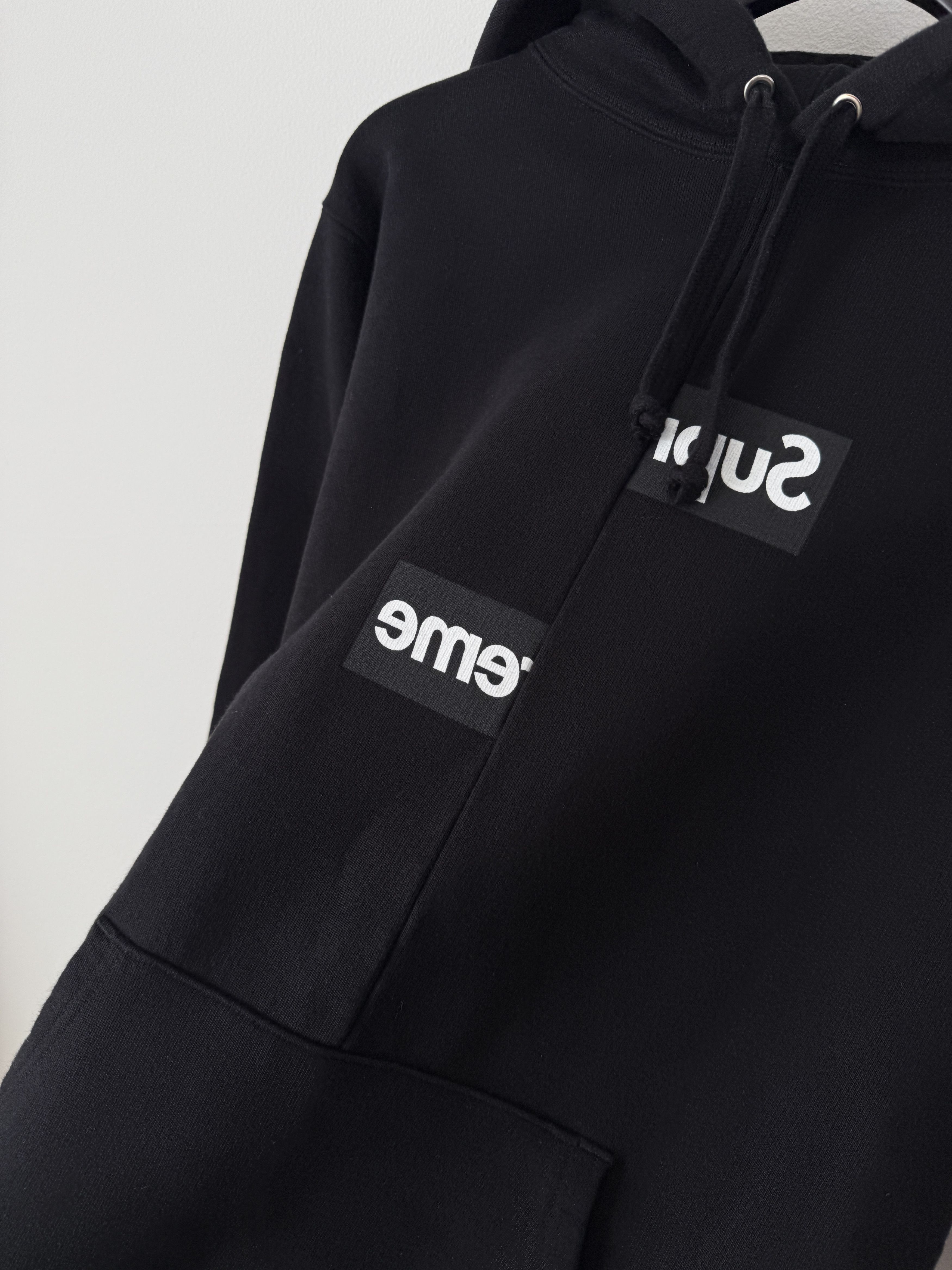 Comme des Garcons SHIRT × Supreme Split Box Logo Bogo Hoodie Size US M / EU 48-50 / 2 - 7 Thumbnail