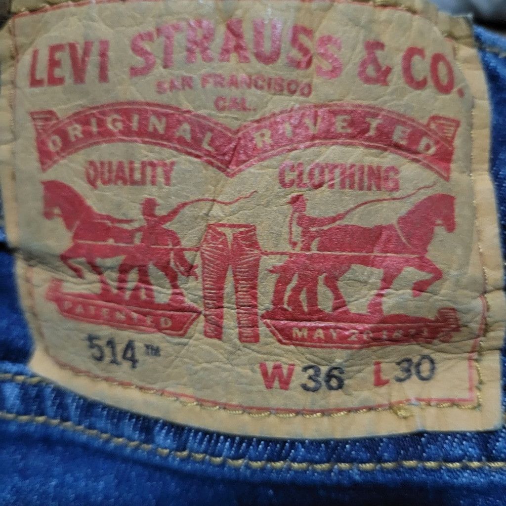Levi's Levi's 514 Straight Blue Jeans Men's Size 36/30 Excellent Size US 36 / EU 52 - 7 Thumbnail