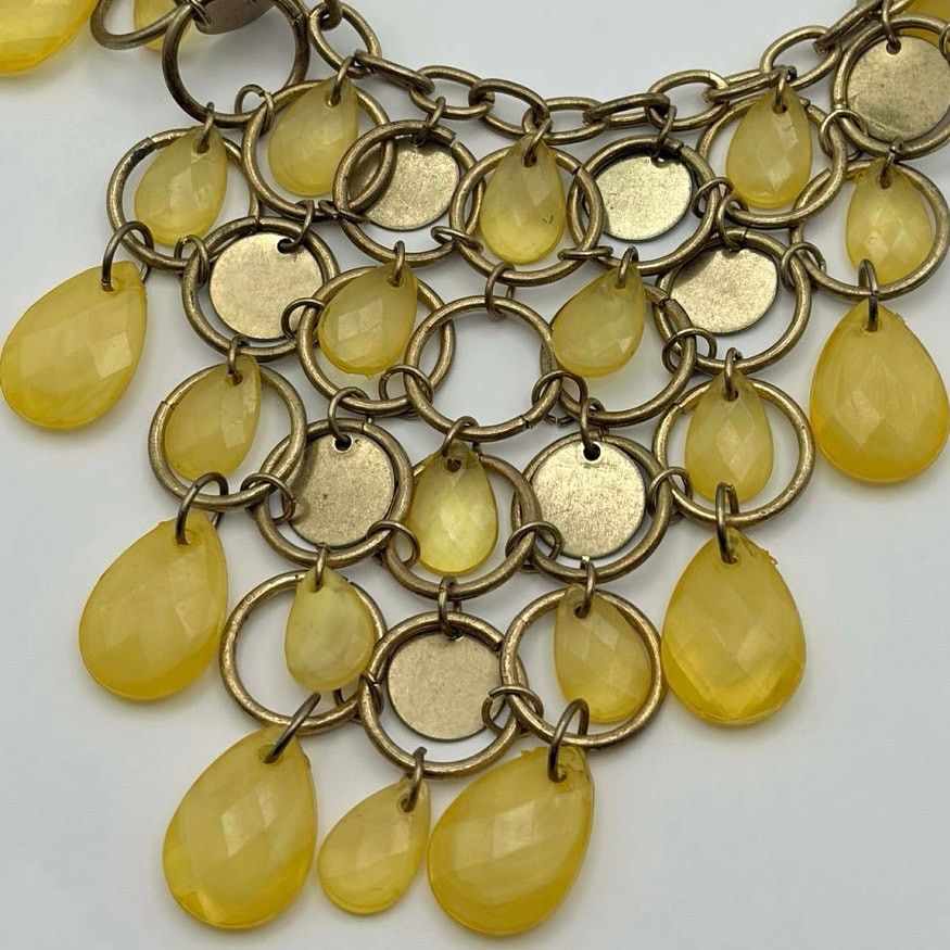 Other Gold & Yellow Bib Necklace Size ONE SIZE - 2 Thumbnail