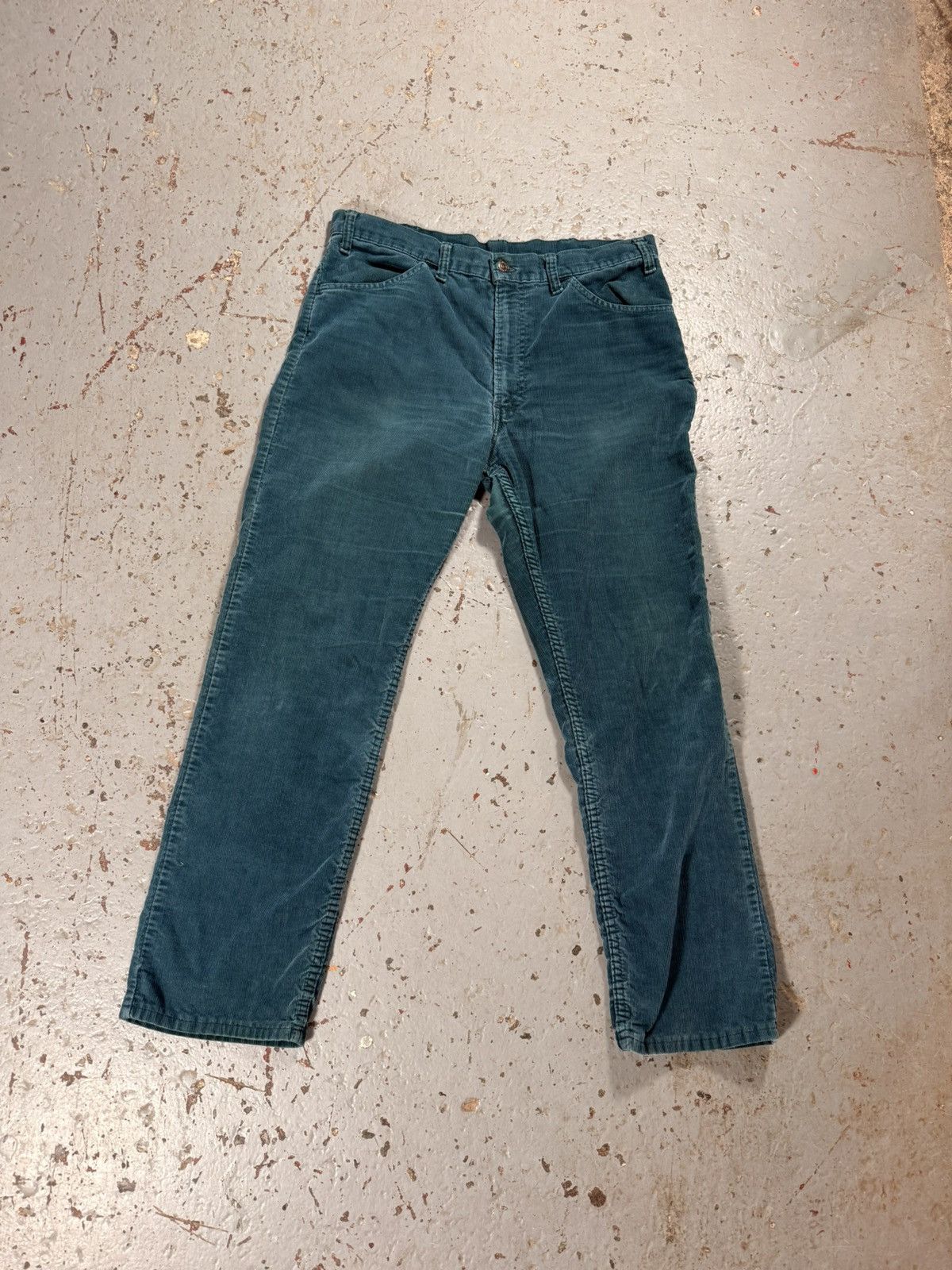 Levi's Vintage Levis Sea Foam Corduroy Western Pants Size US 34 / EU 50 - 1 Thumbnail