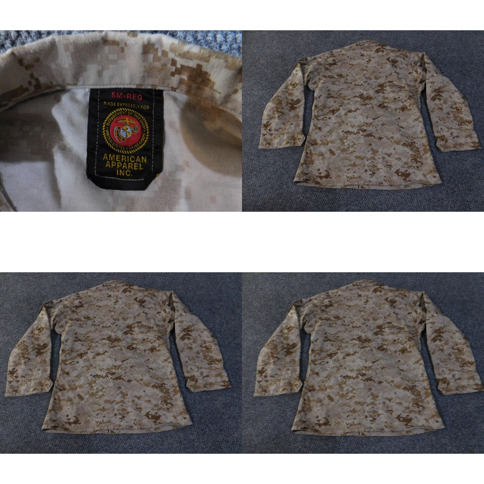American Apparel US Marines MARPAT Shirt Mens Small Regular Desert Digital Camo Utility Blouse Size US S / EU 44-46 / 1 - 8 Thumbnail
