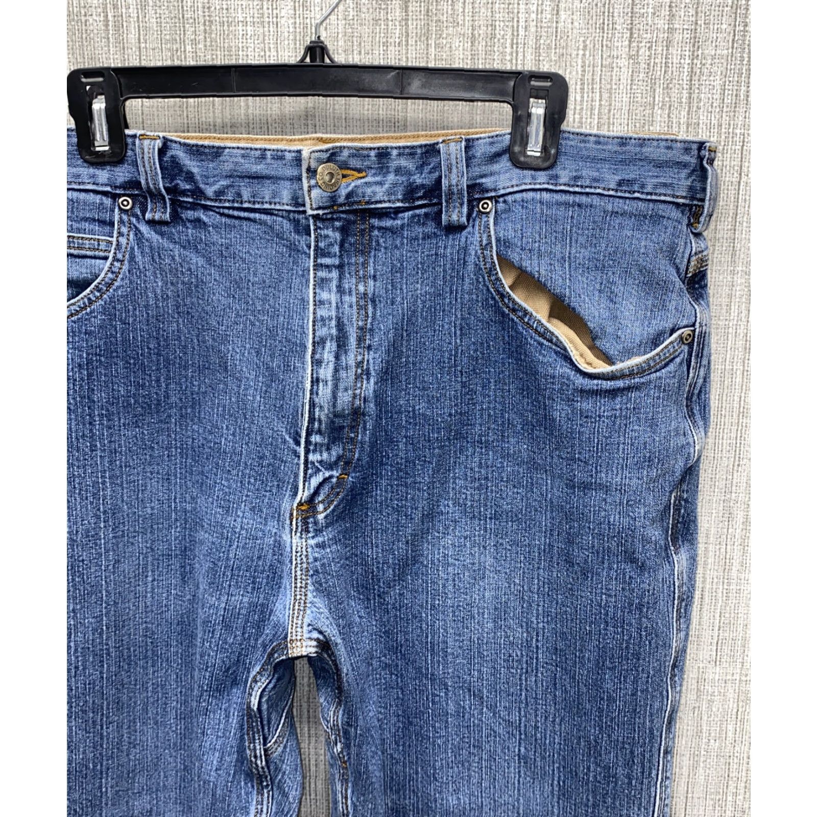 CO Duluth Trading Co Jeans Ballroom FLEX BALLROOM Denim Blue Mens Size 40 X 30 Inseam 30 Regular Cotton Zip Fly Marketed as Regular Fit Size US 40 / EU 56 - 2 Thumbnail
