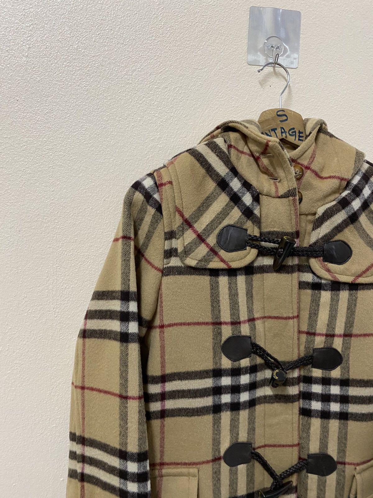 Burberry BURBERRY Archive Nova Check Duffle Coat 🔥 Size XS / US 0-2 / IT 36-38 - 6 Thumbnail